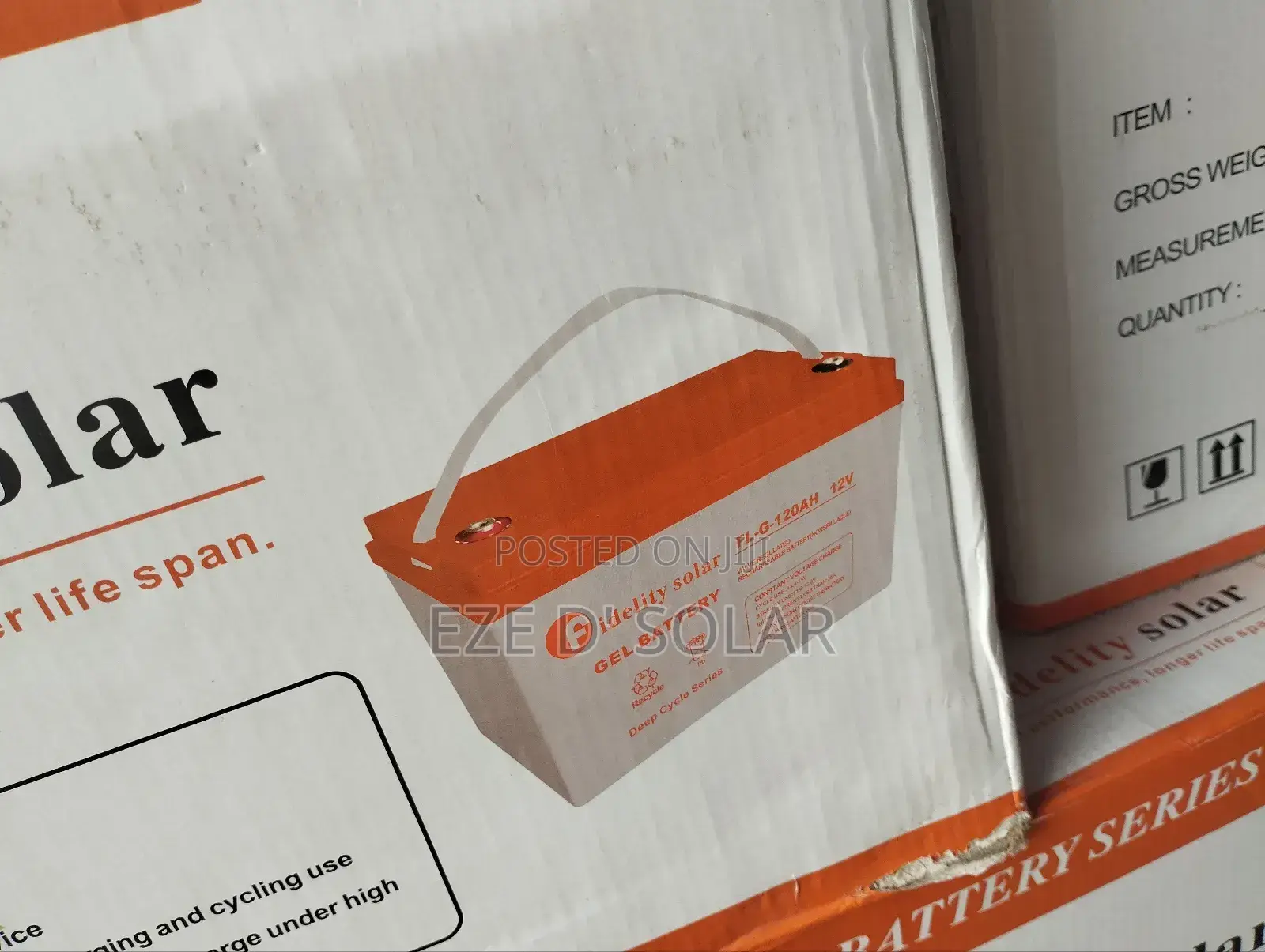 120ah/12v Felicity Solar Battery