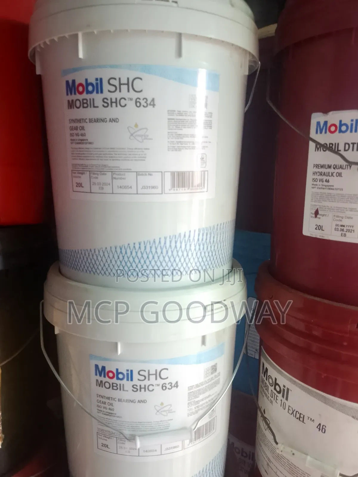 Mobil SCH 634 Synthetic Bearing and Gear Oil 20l