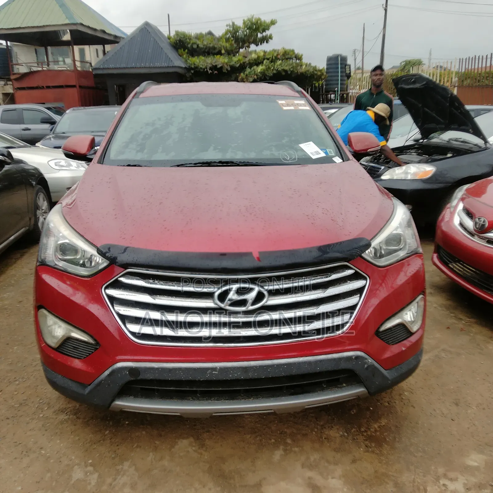 Hyundai Santa Fe GLS 4dr SUV AWD (3.3L 6cyl 6A) 2014 Red