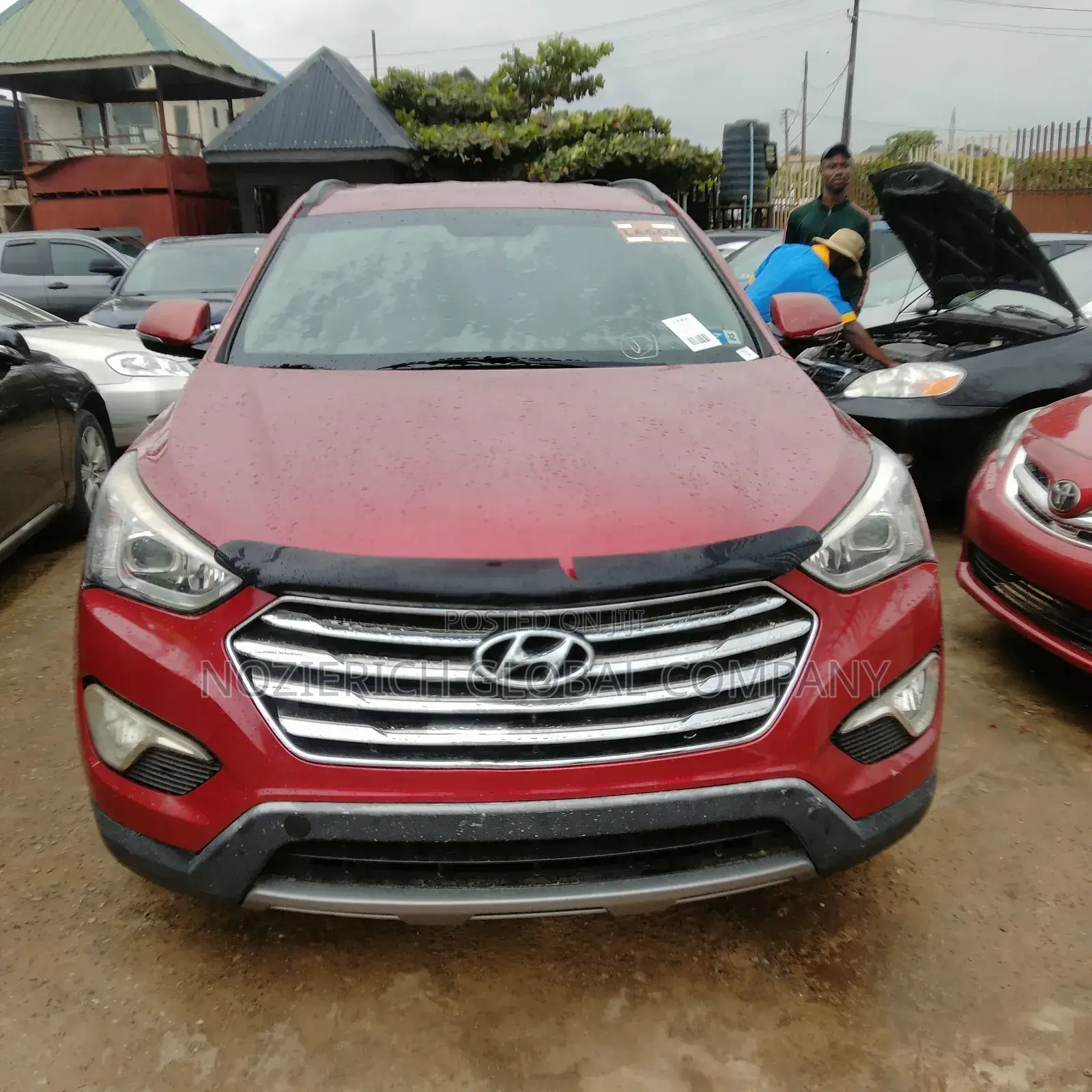Hyundai Santa Fe GLS 4dr SUV AWD (3.3L 6cyl 6A) 2014 Red