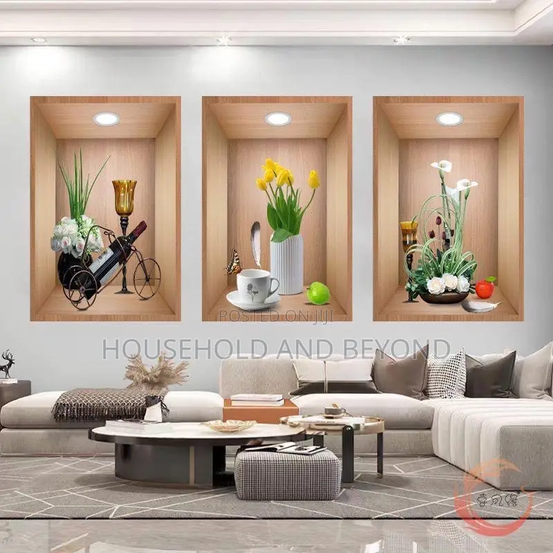 3 in 1 3d Home Decor Stickers Wall Stickers