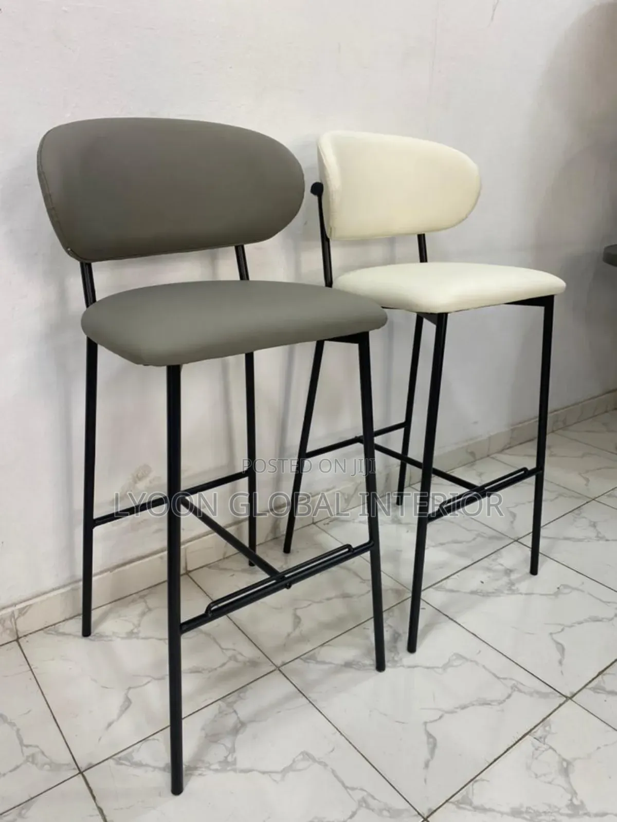 Modern Leather Bar Stool