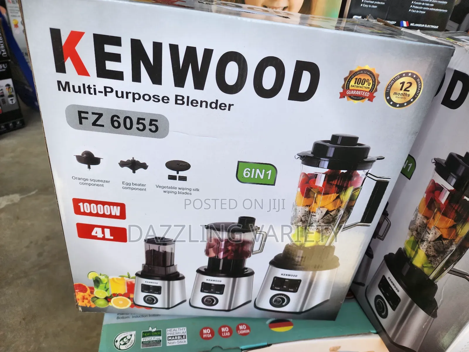 4 Litres 10,000watts Kenwood 6-in-1 Multipurpose Blender