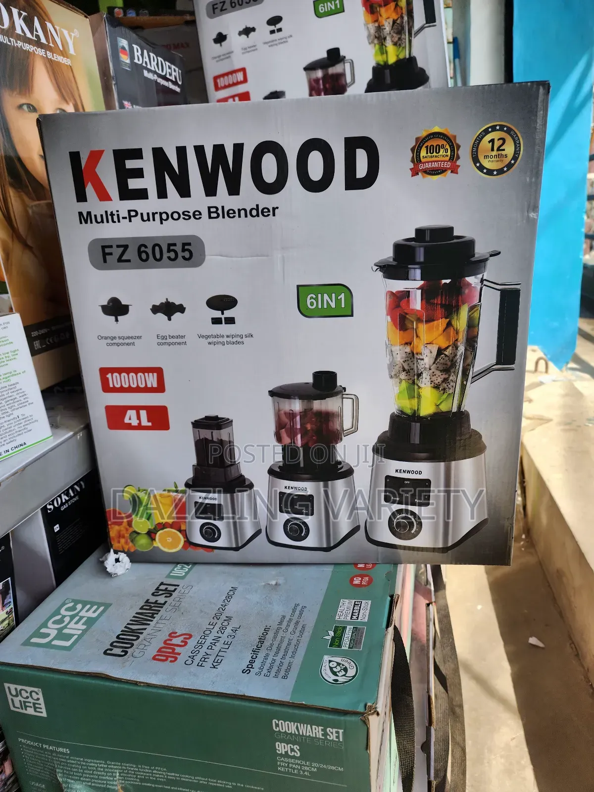 4 Litres 10,000watts Kenwood 6-in-1 Multipurpose Blender