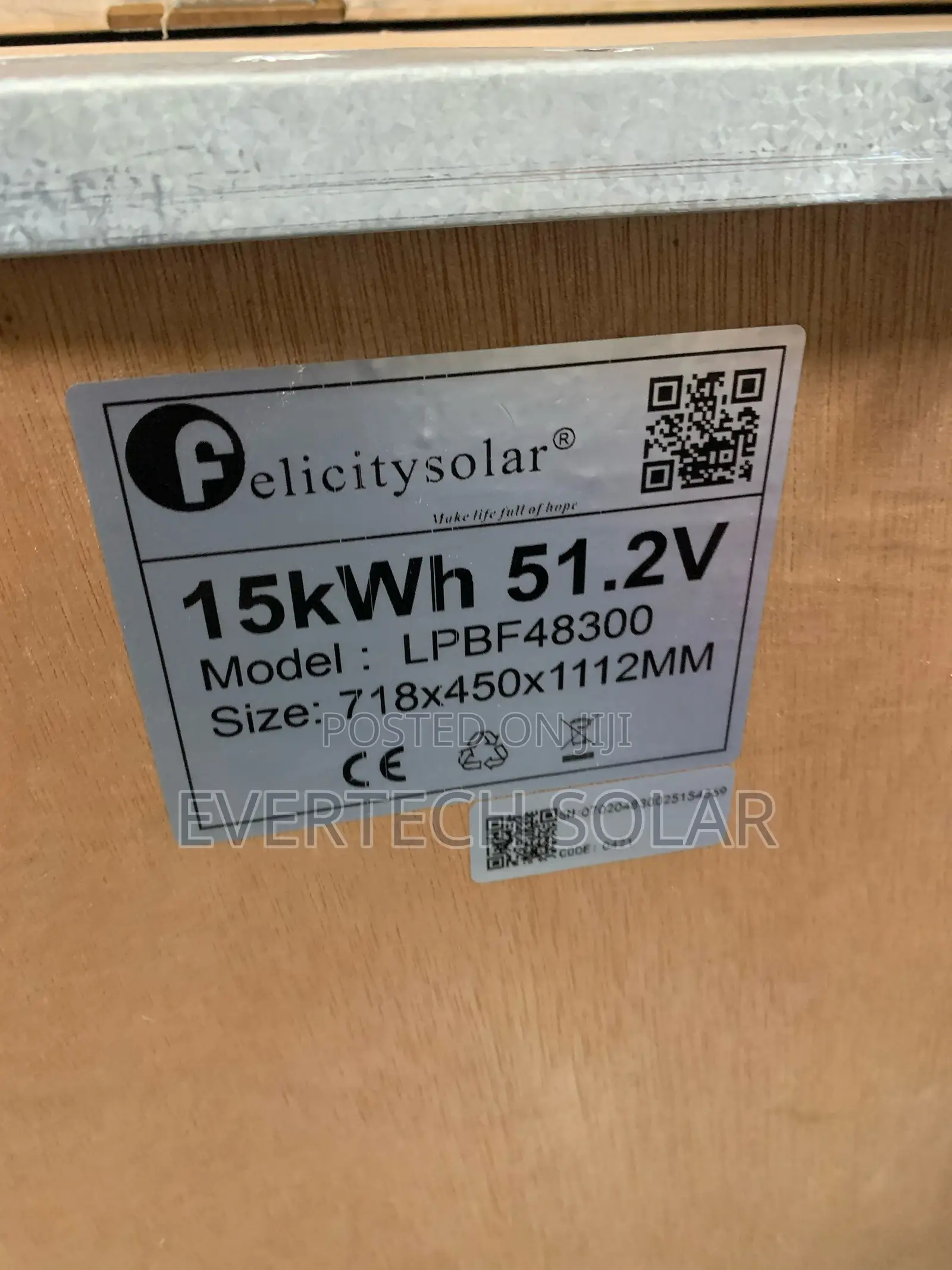 15kwhs Felicity 51.2v Lithium Ion Phosphate