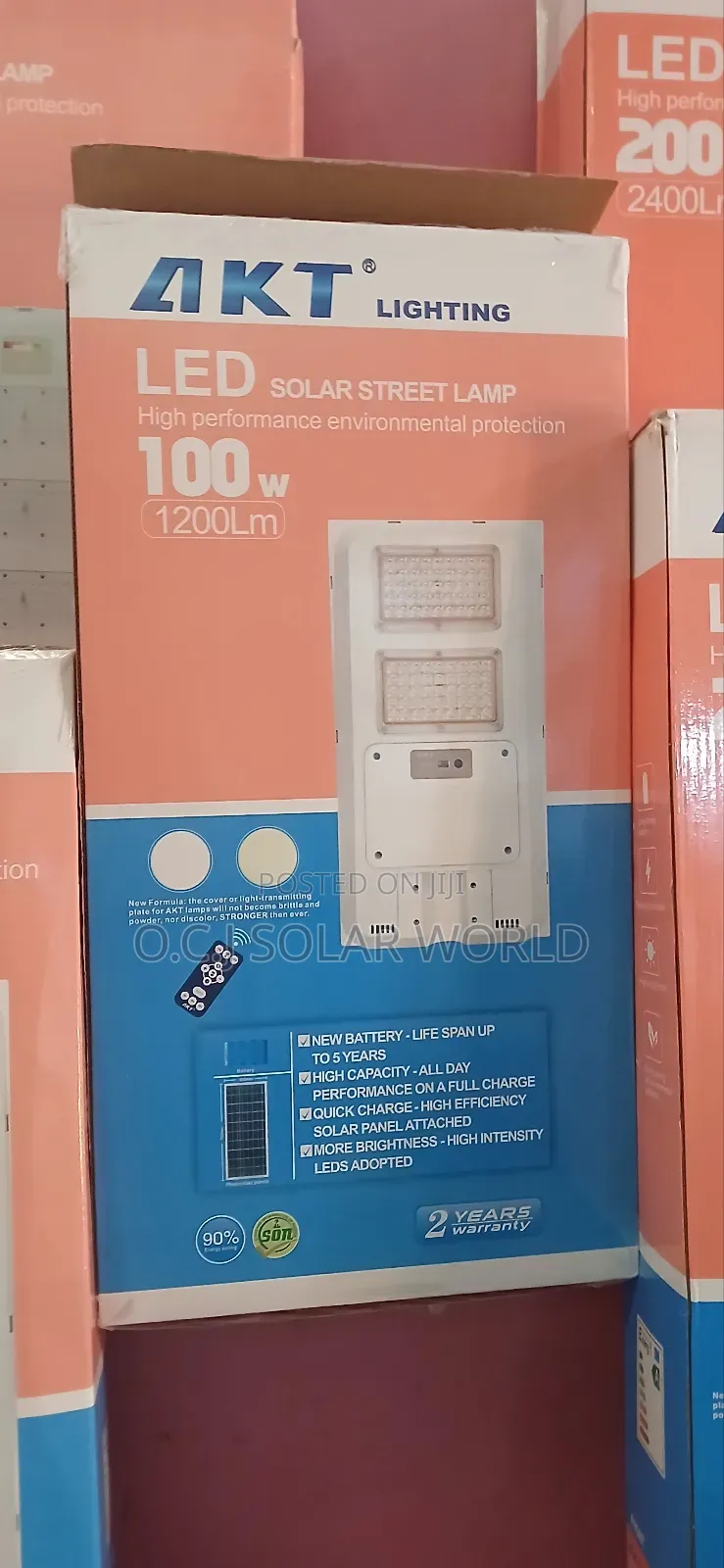 100watts Akt Solar Street Light All in One