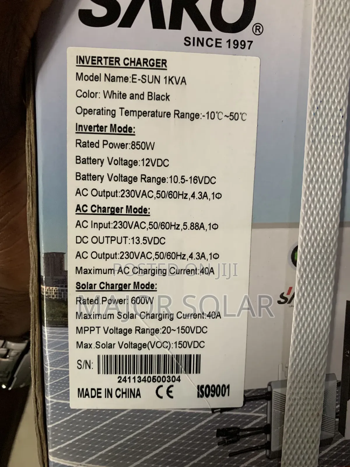 Sako 1kva Hybrid Inverter 12v