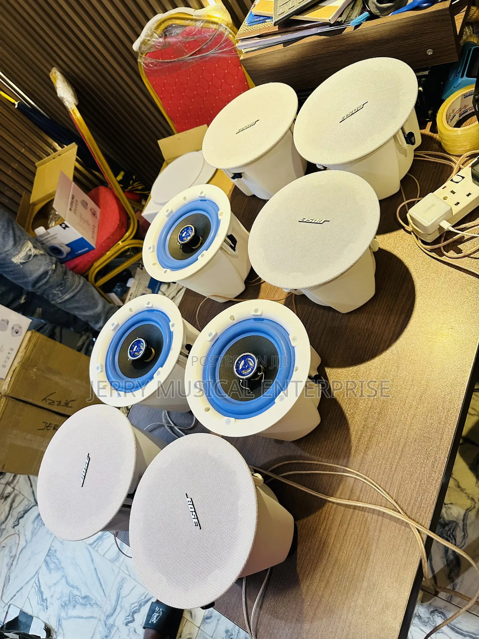 8in1 Bose Ceiling Speakers With Powered Amplifier