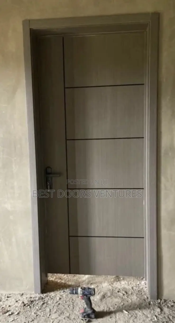 Wooden Room Door Gray Series 01