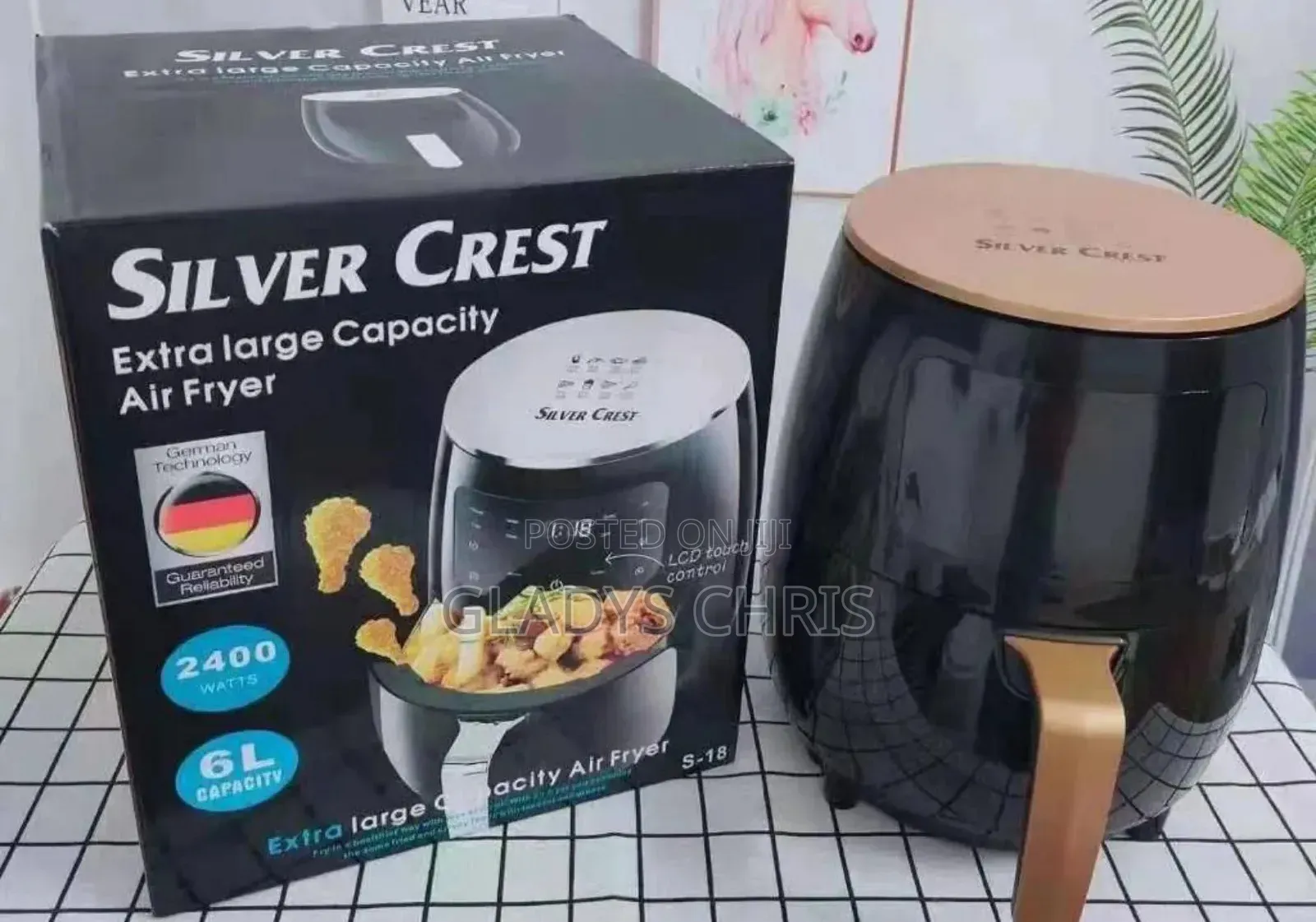 6 Litres Silver Crest Air Fryer
