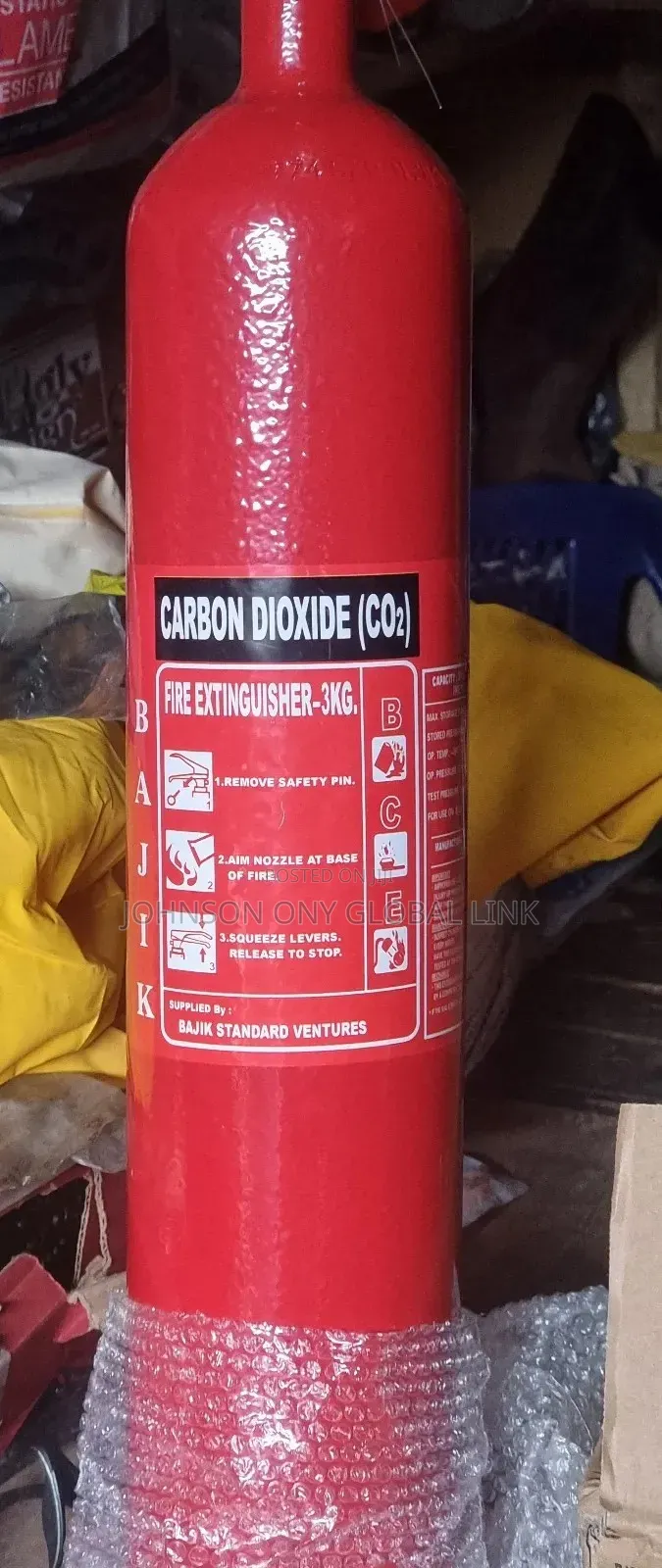 3kg Fire Extinguisher (Corbon Dioxide Co2)
