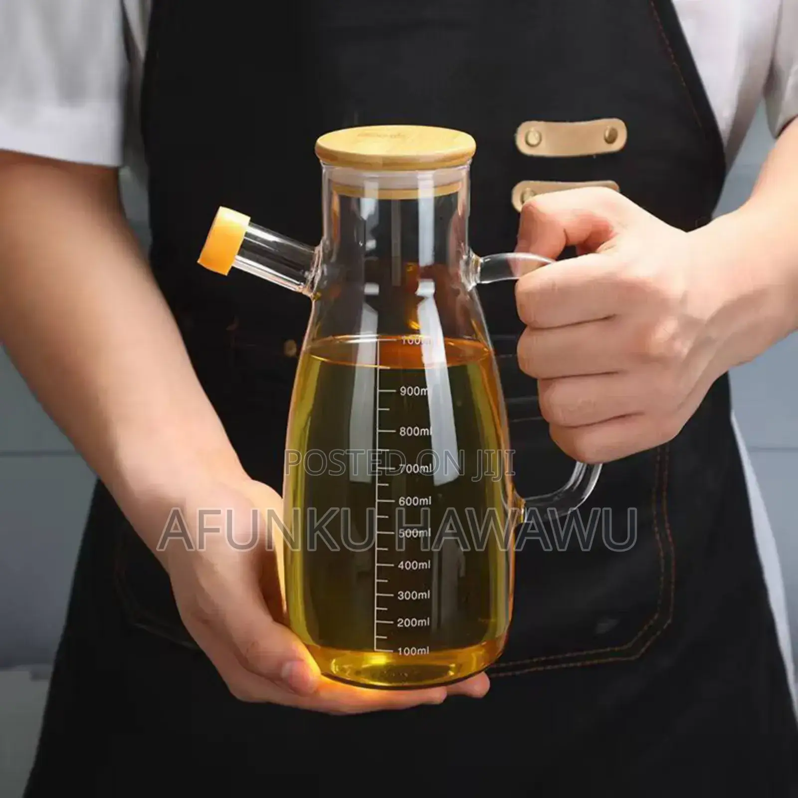 Glass Oil Jar