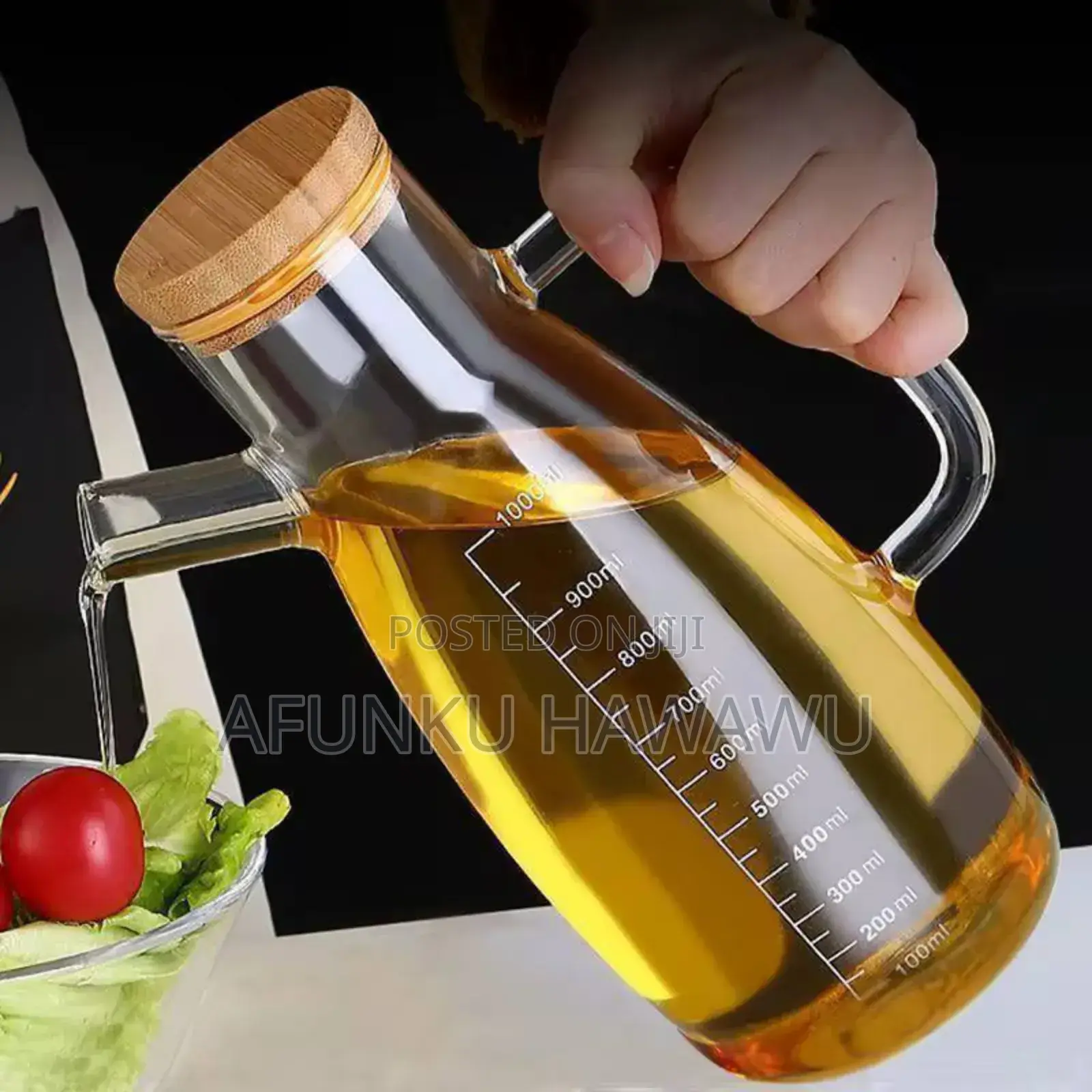 Glass Oil Jar