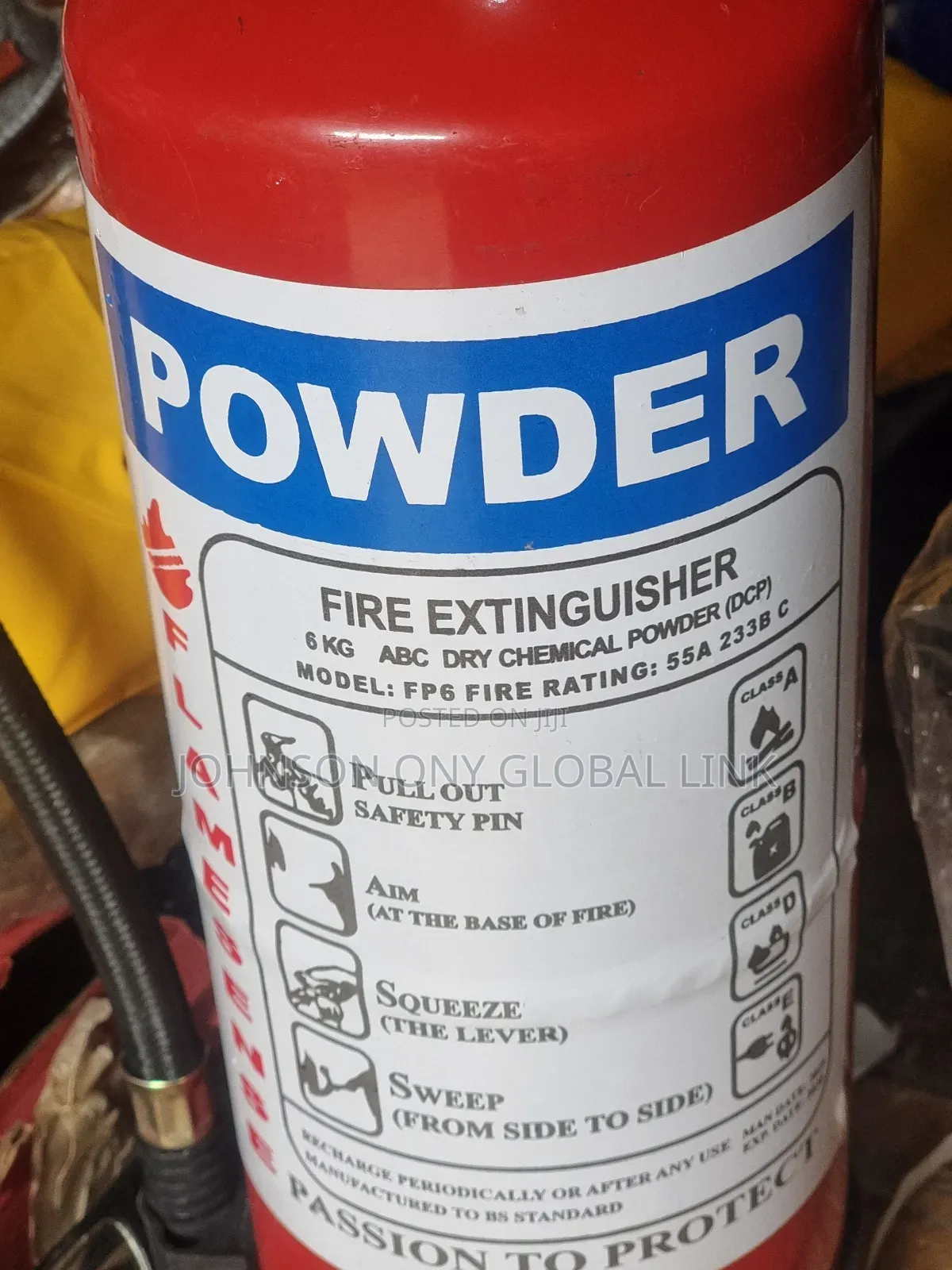 6kg Fire Extinguisher Powder