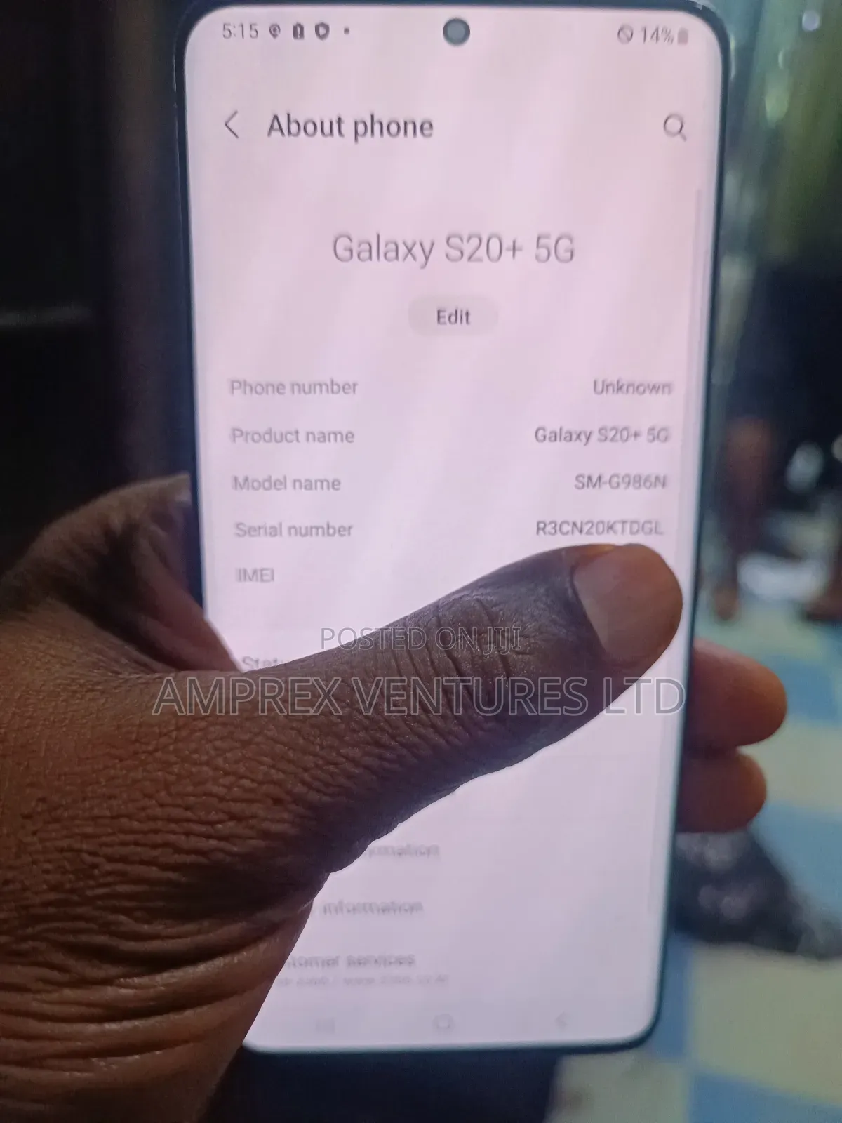 Samsung Galaxy S20+ 5G 256 GB Gray