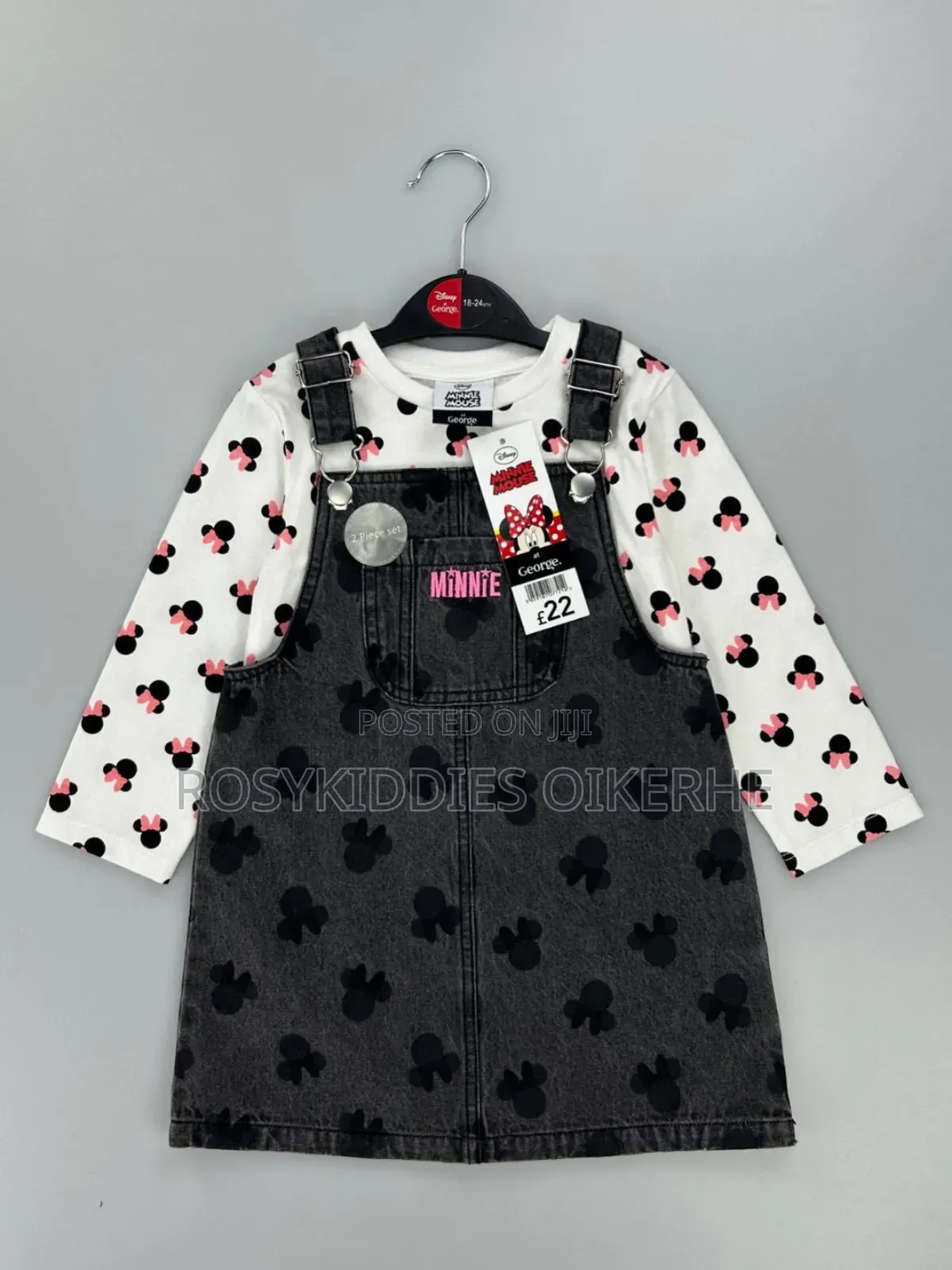 Baby Girl Pinafore Dress Set