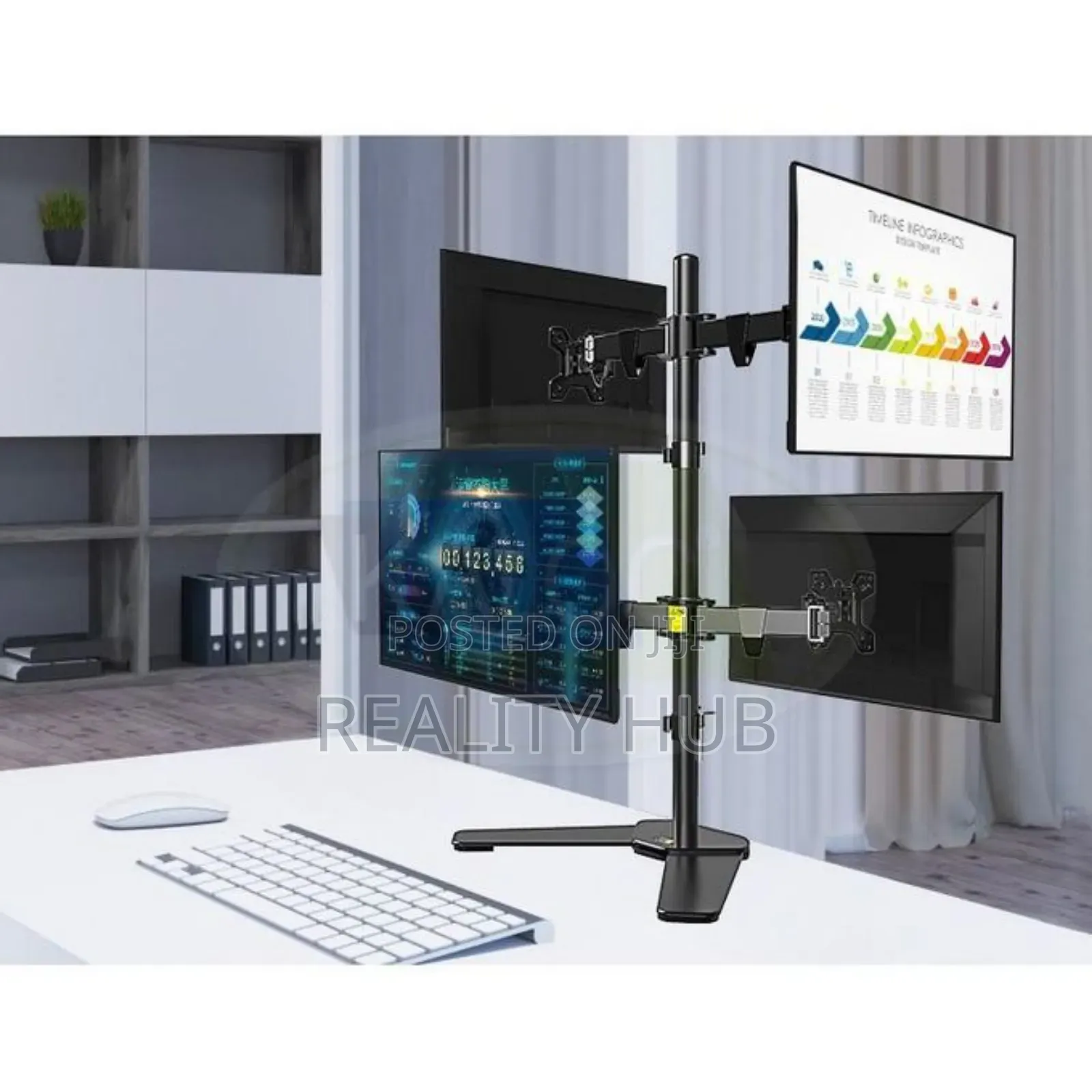 Kaloc 4 Arms Desk Mount Monitor Arm 17" -27"
