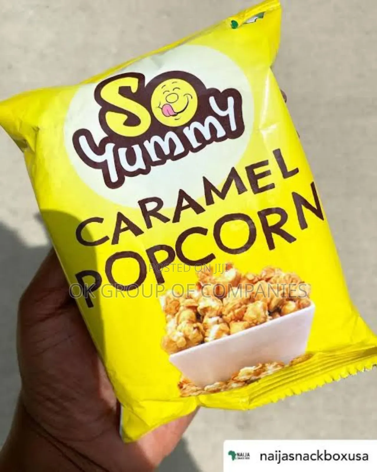 Popcorn Packaging Nylon Wrappers Printing in Lagos Nigeria