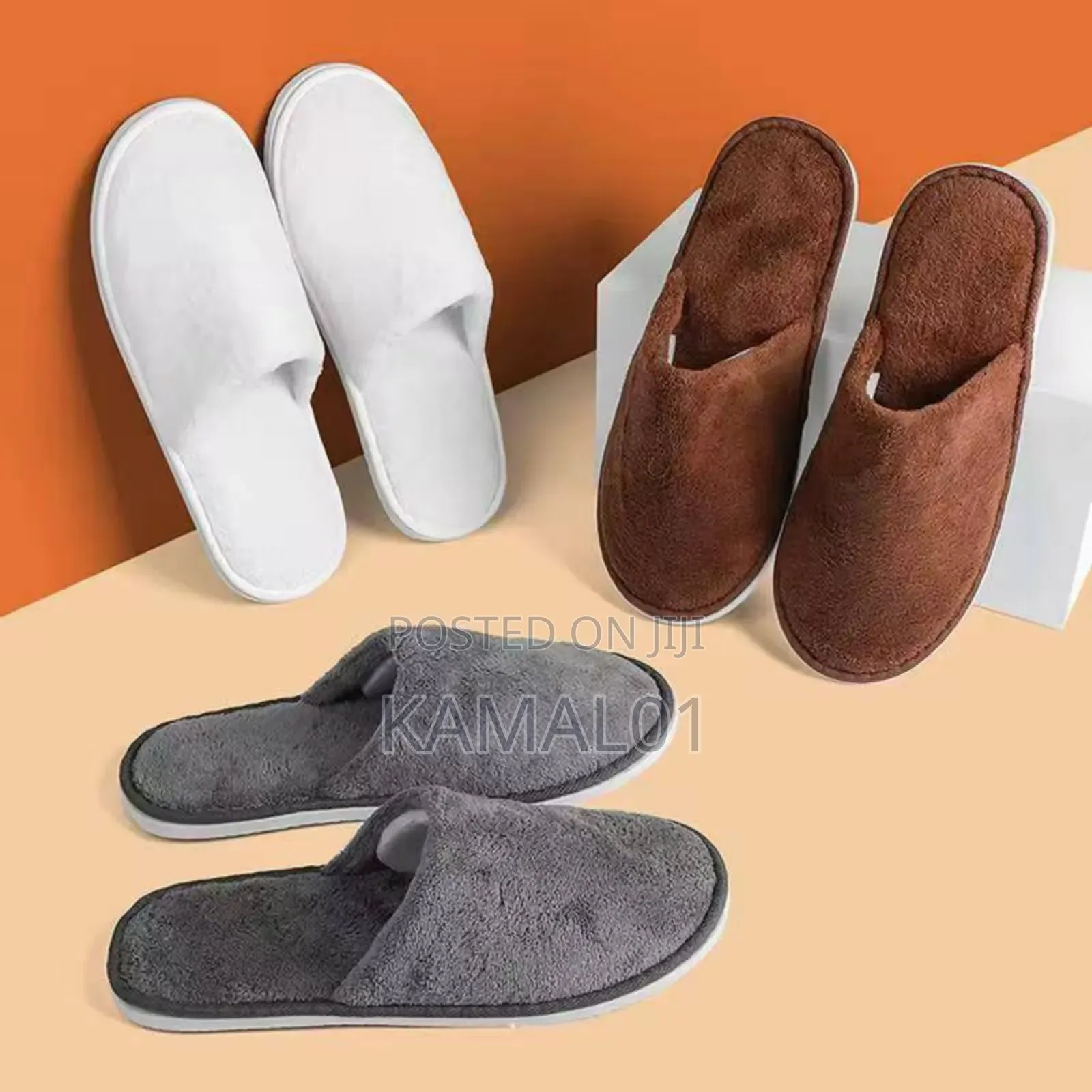 Home Slippers Indoor Couple Cotton Slipper Solid Soft Flip