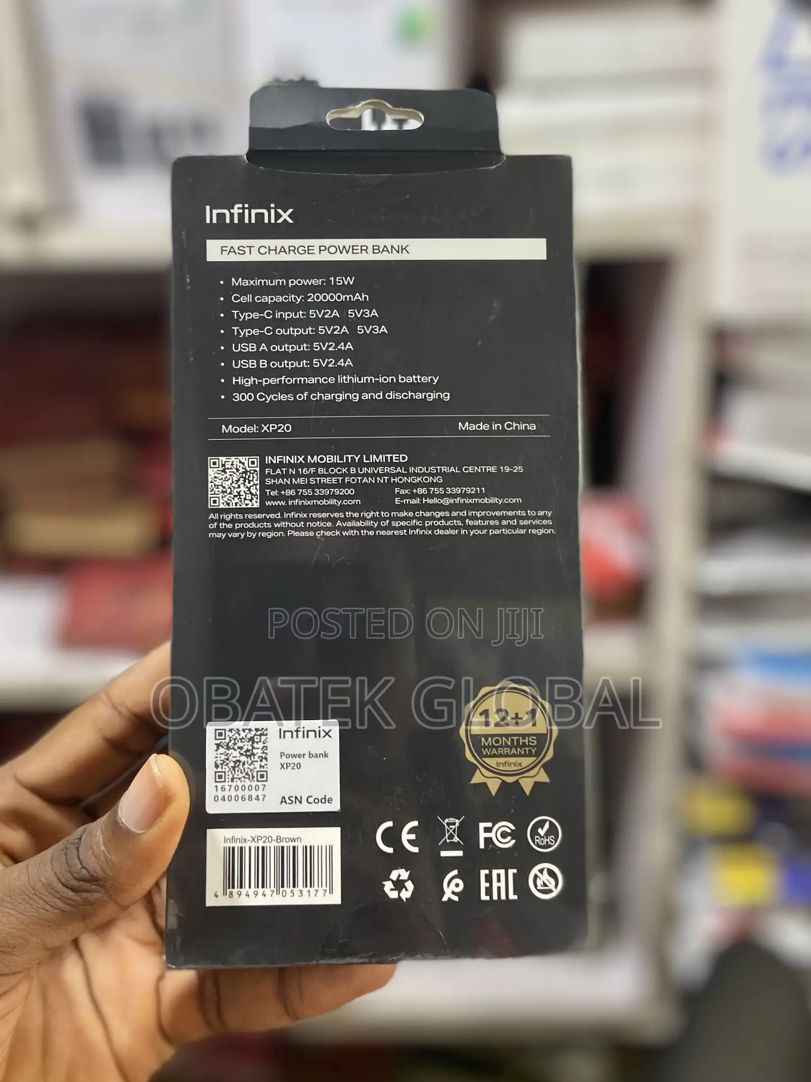 20kmah Infinix Powerbank