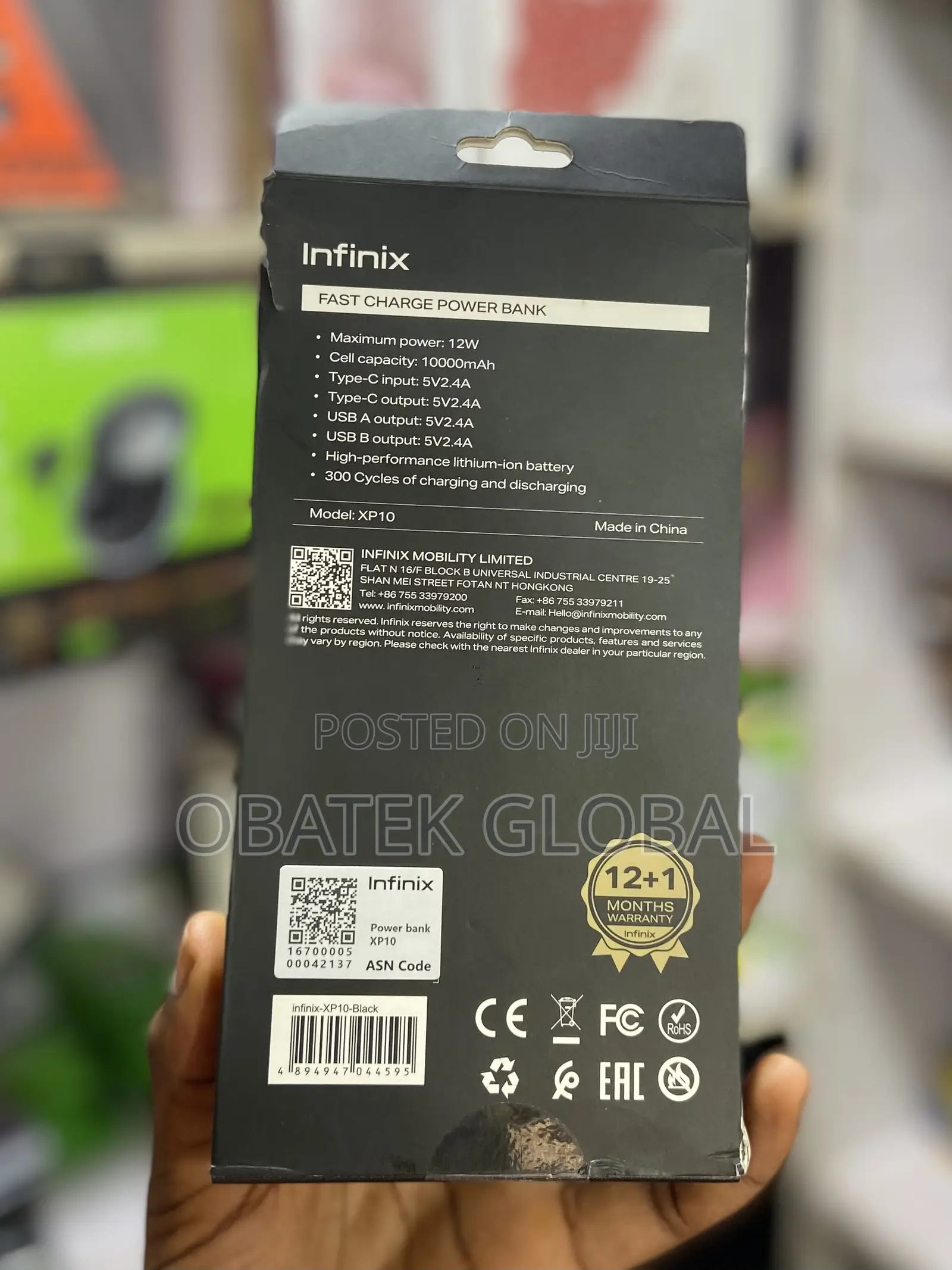10kmah Infinix Powerbank
