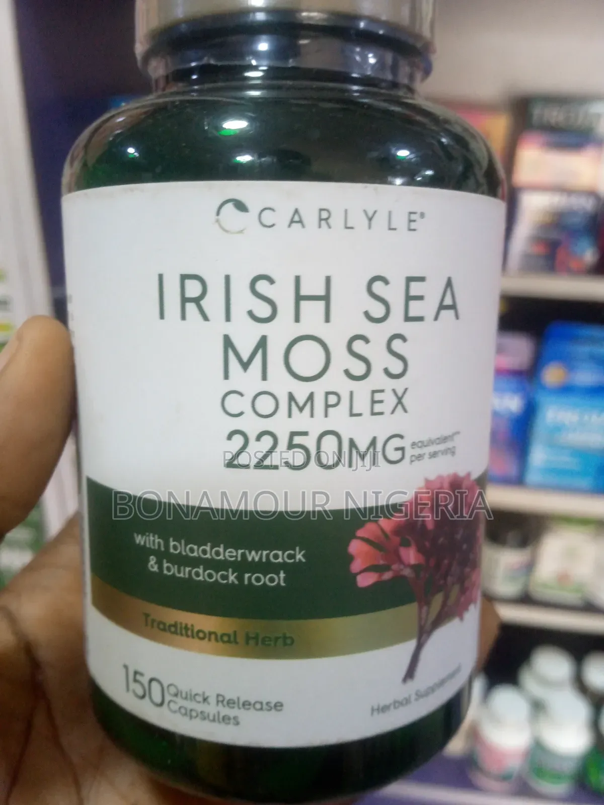 Carlyle Irish Sea Moss Complex 2250mg X150 Caps