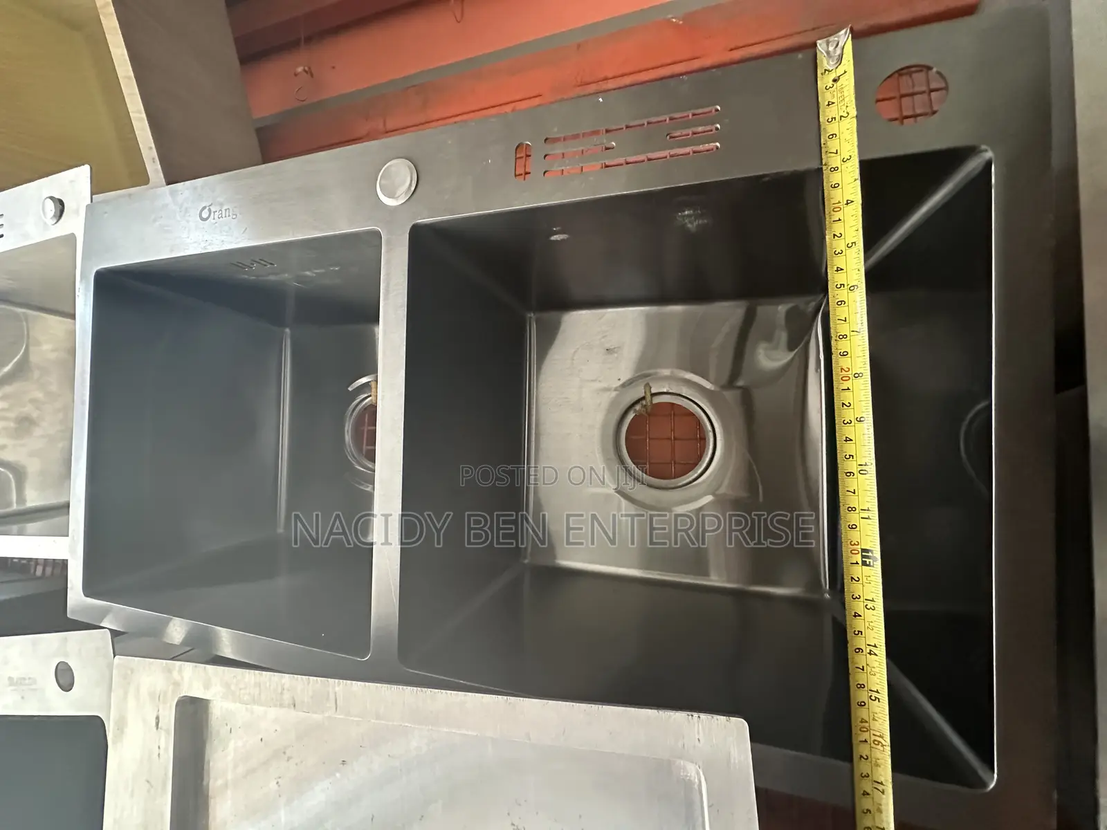 Black Double Bowl Sink