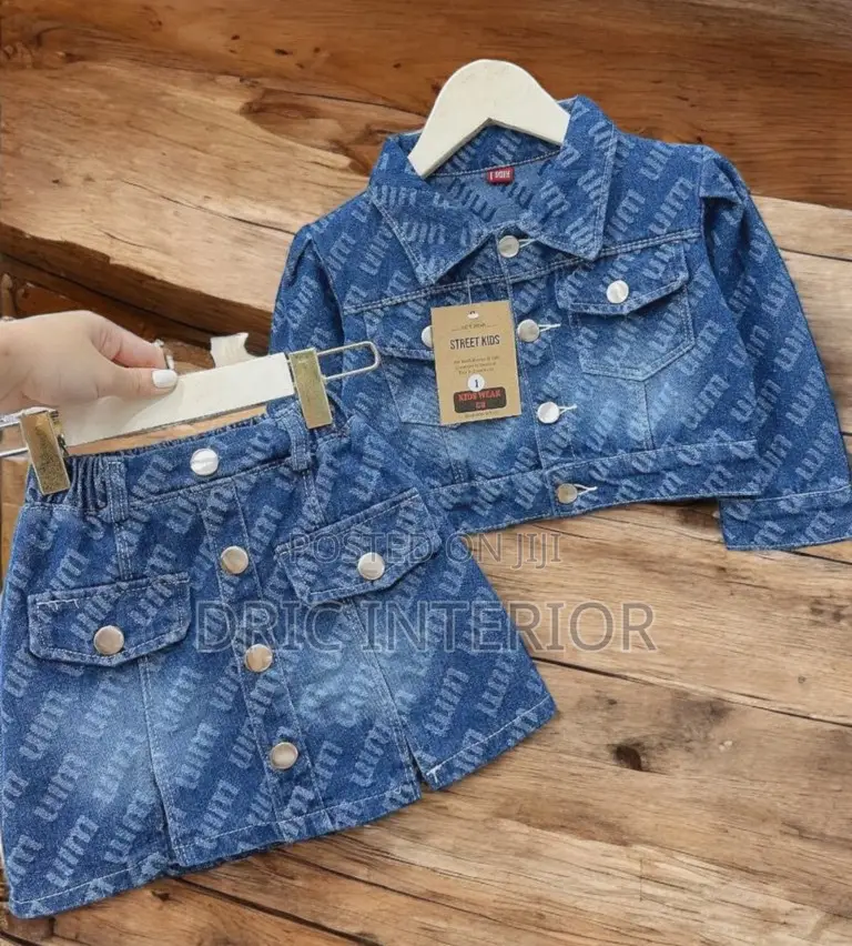 Girl's Jeans Skirt Jacket