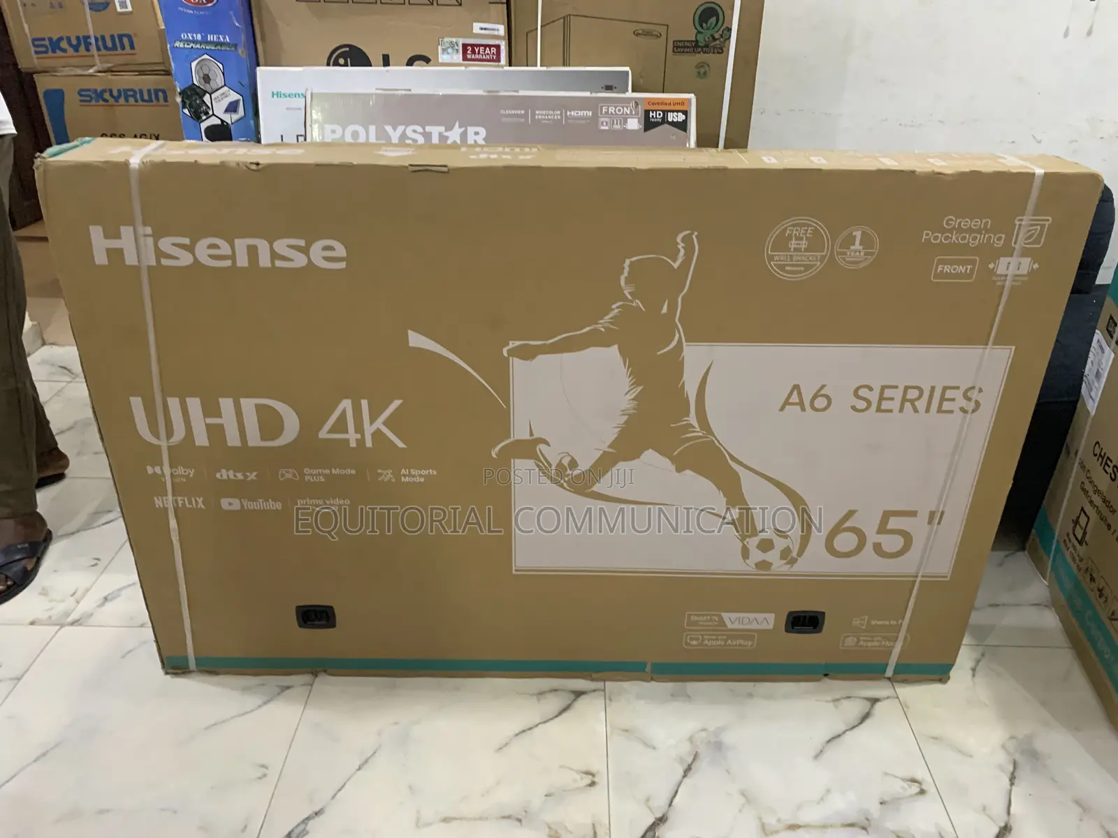 Hisense 65inch Smart Uhd Tv + Wall Bracket
