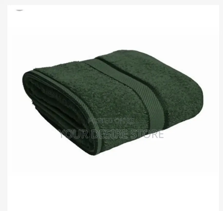 Large Cotton Bath Towel -Green