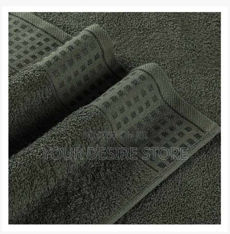 Large Cotton Bath Towel -Green