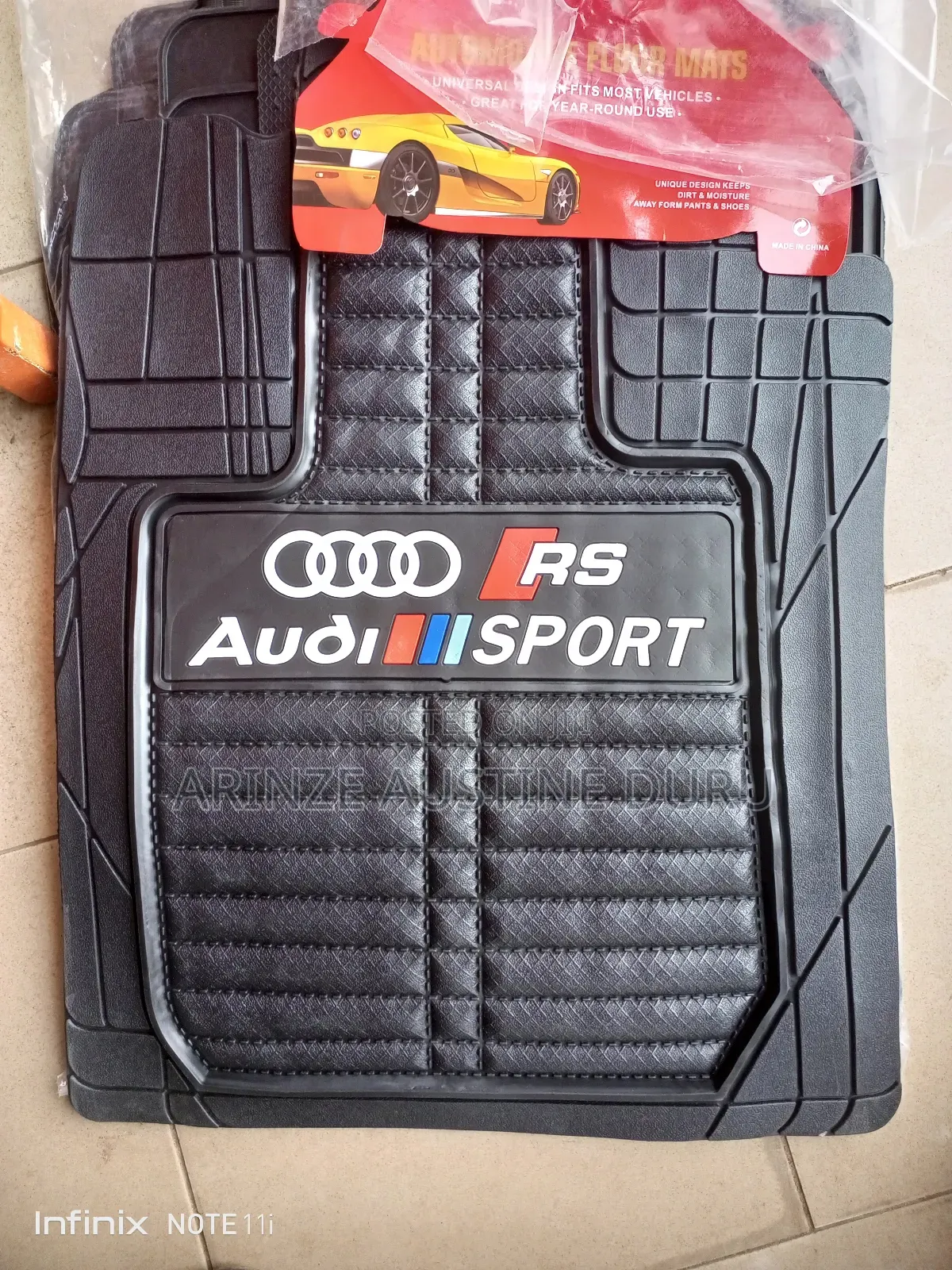 All Weather Rubber Car Floor Mat, for Audi