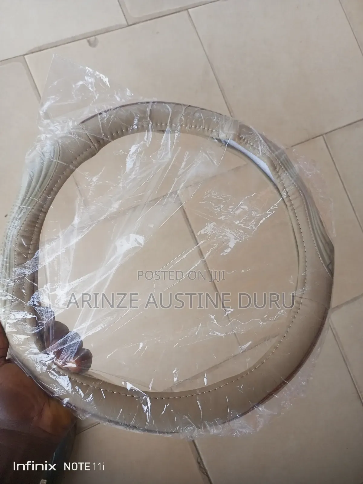 Leather Steering Wheel Cover Universal Fit