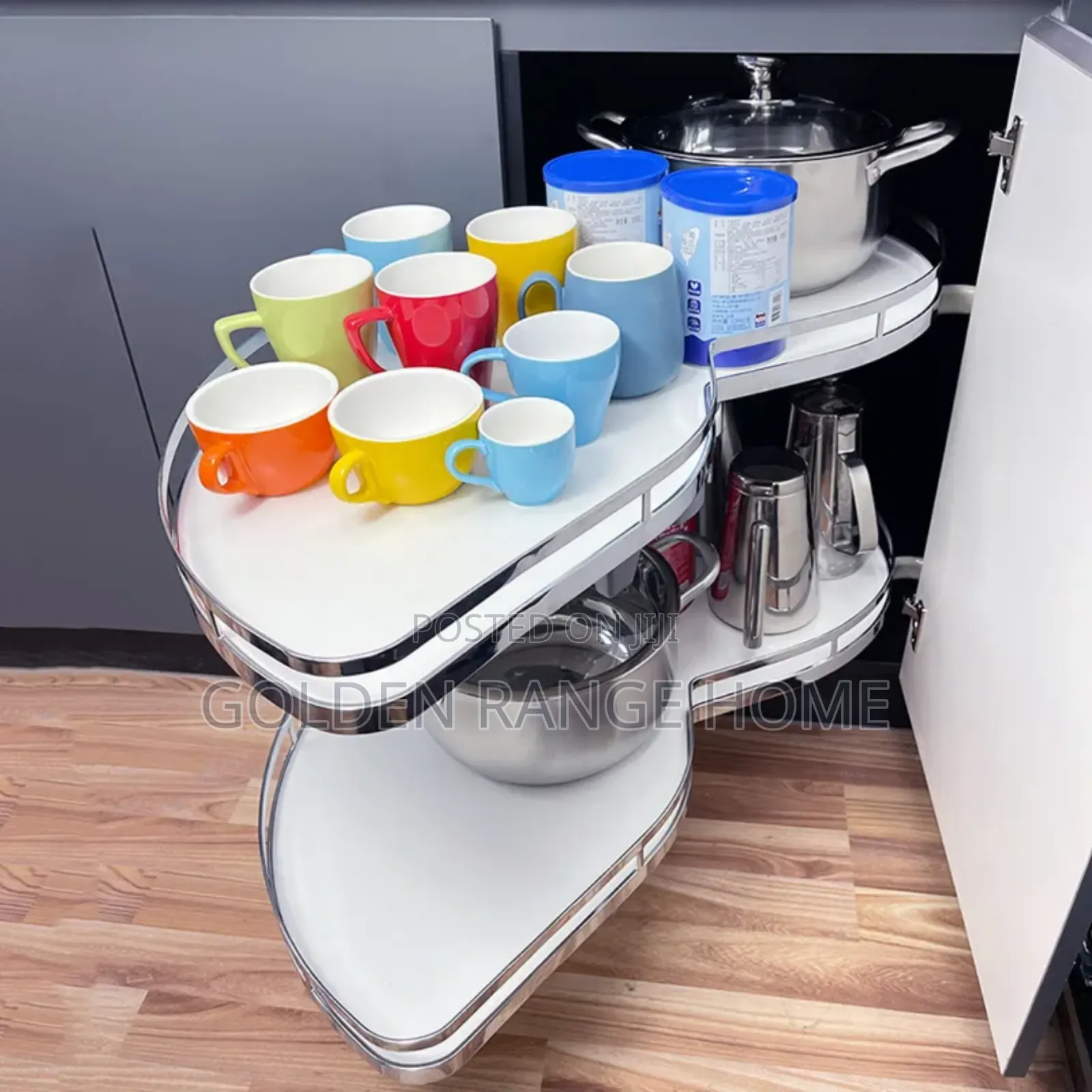 Stainless Steel Cabinet Built-in Pot Racks
