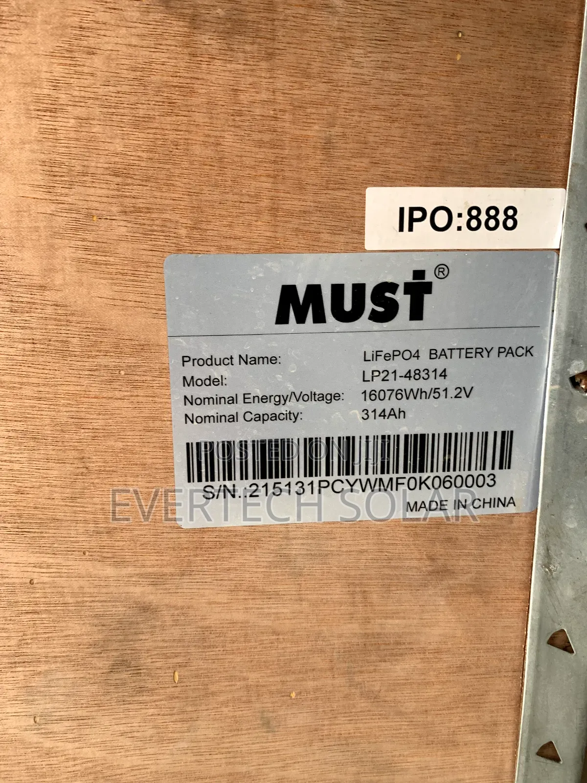 Must 10kwhs 51.2v Lithium Battery  With Higher Amhs