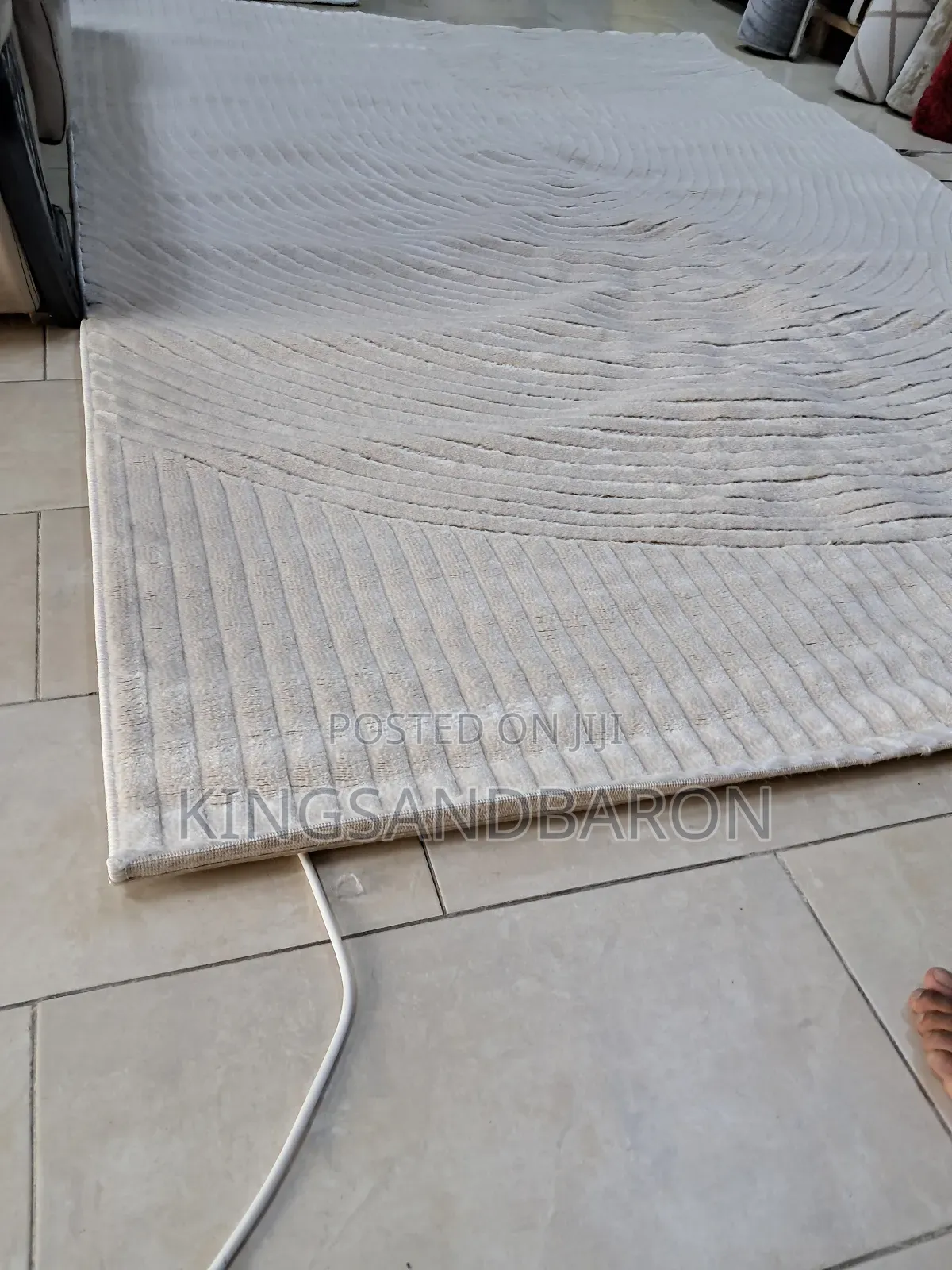 7x10fts Cream/Beige/Vizion Turkey Center Rug (5×7fts)