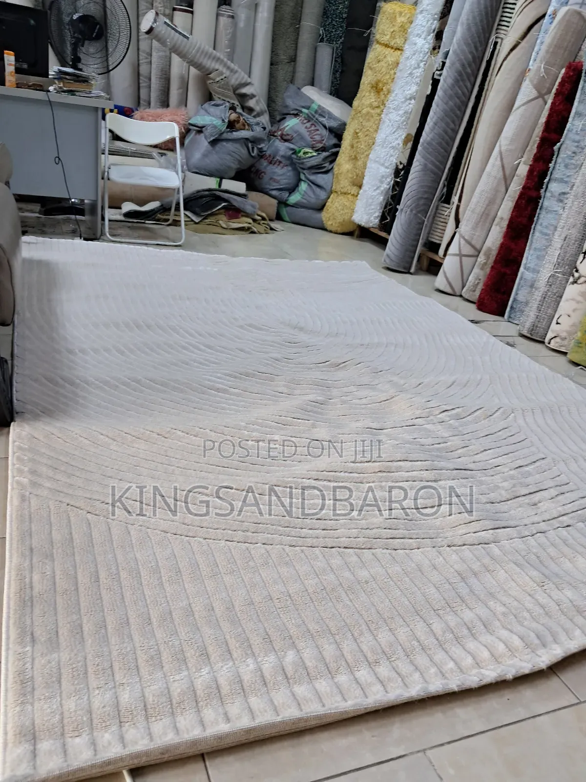 7x10fts Cream/Beige/Vizion Turkey Center Rug (5×7fts)