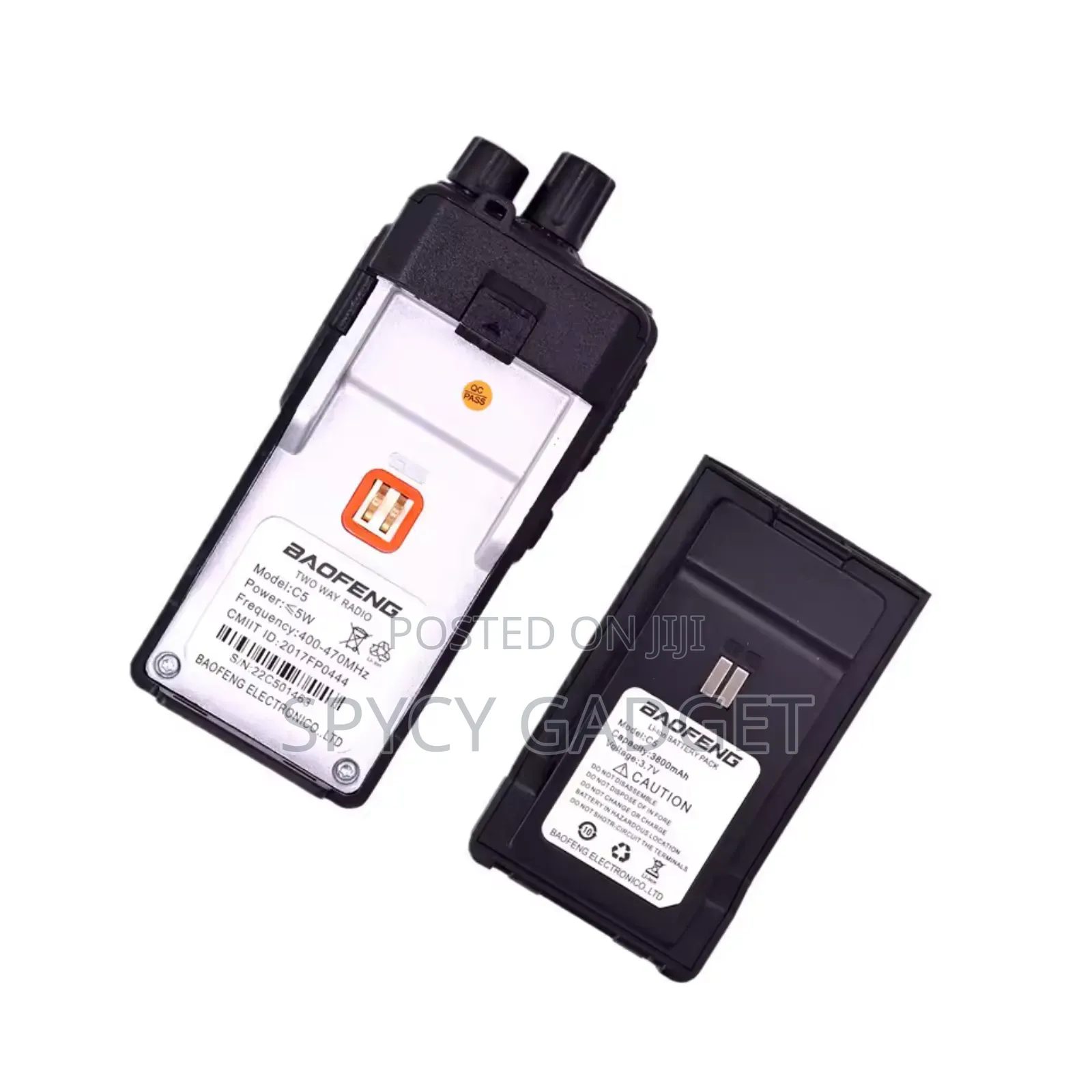 C5 Baofeng 2 Way Radio Walkie Talkie