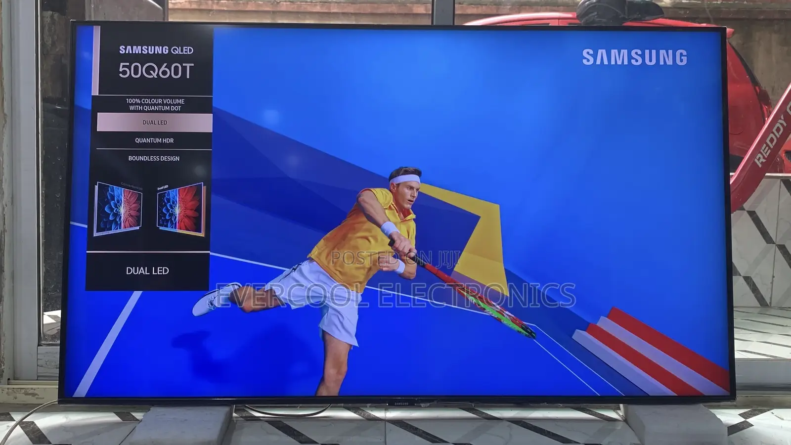 High-End 50” Samsung Qled Q60t Smart Tv With Airplay Hdr10+