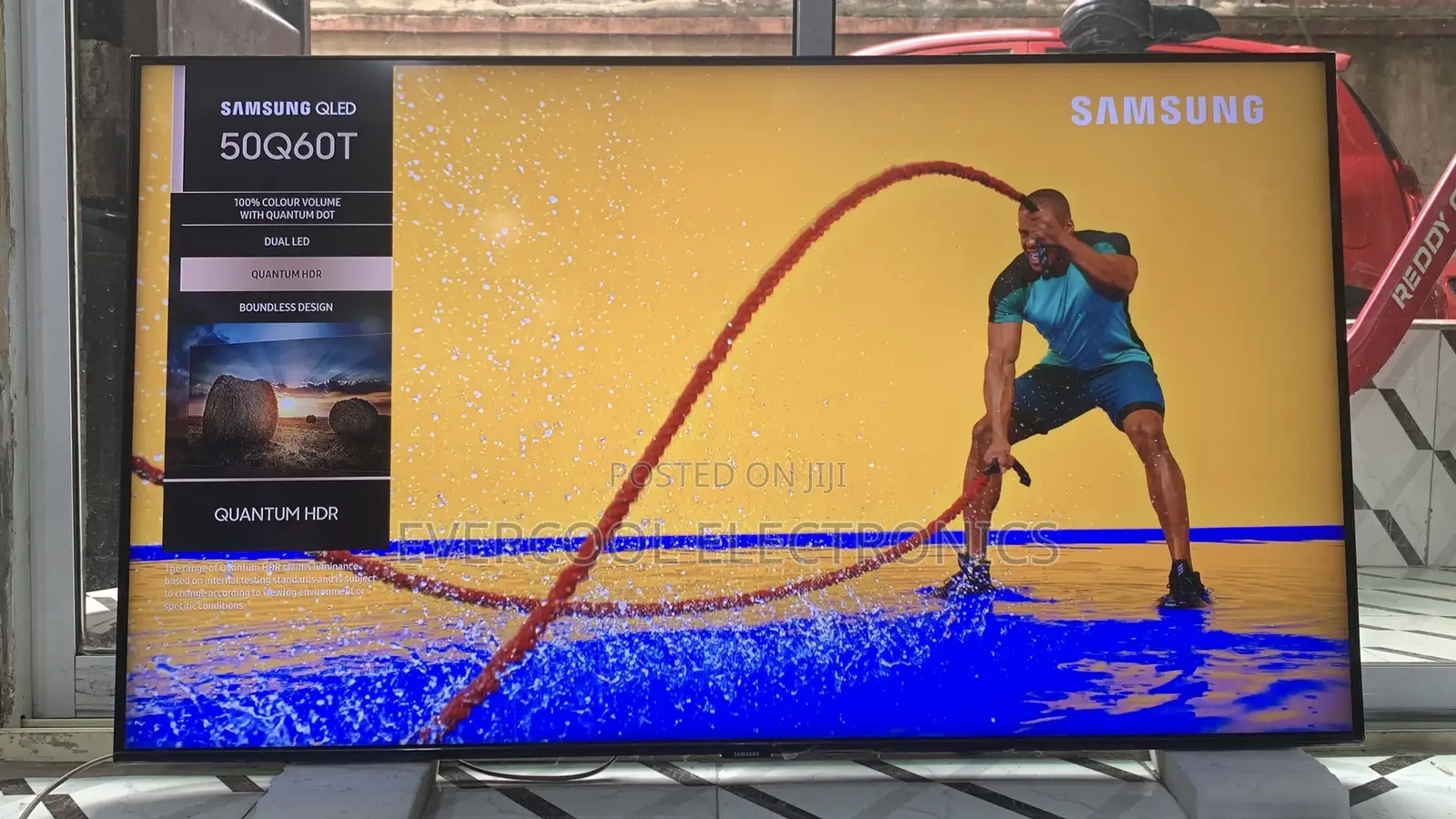 High-End 50” Samsung Qled Q60t Smart Tv With Airplay Hdr10+