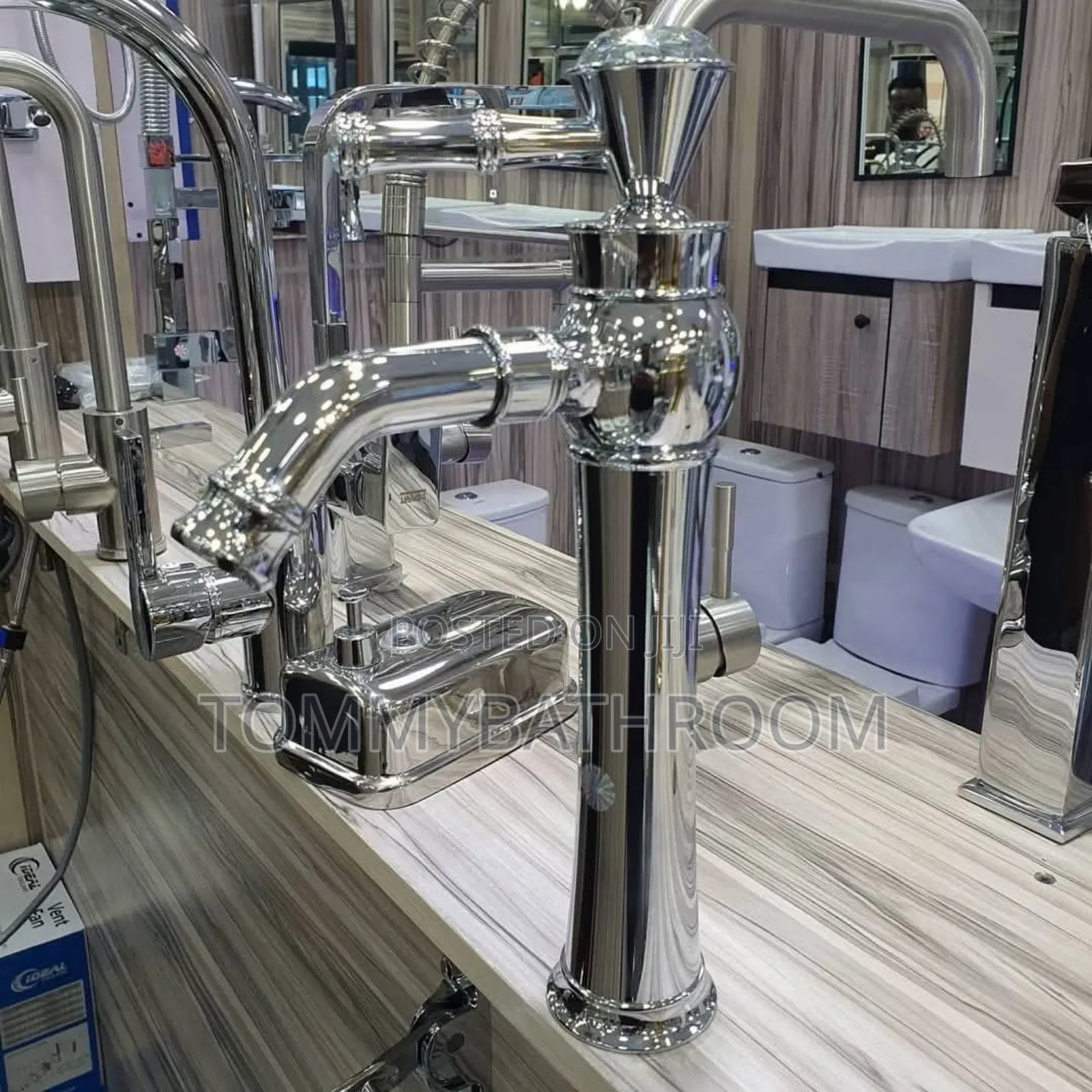 Chrome Long Basin Mixer