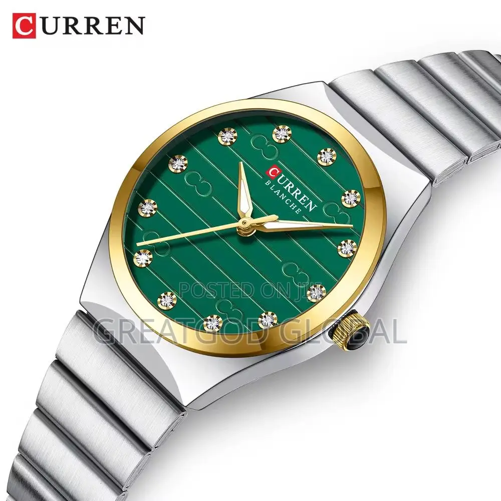 Curren Original Quartz Watch for Women Green Face