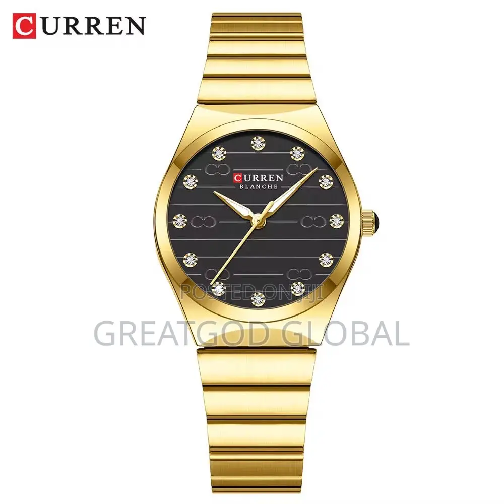 Curren Original Quartz Watch for Women Gold and Silver
