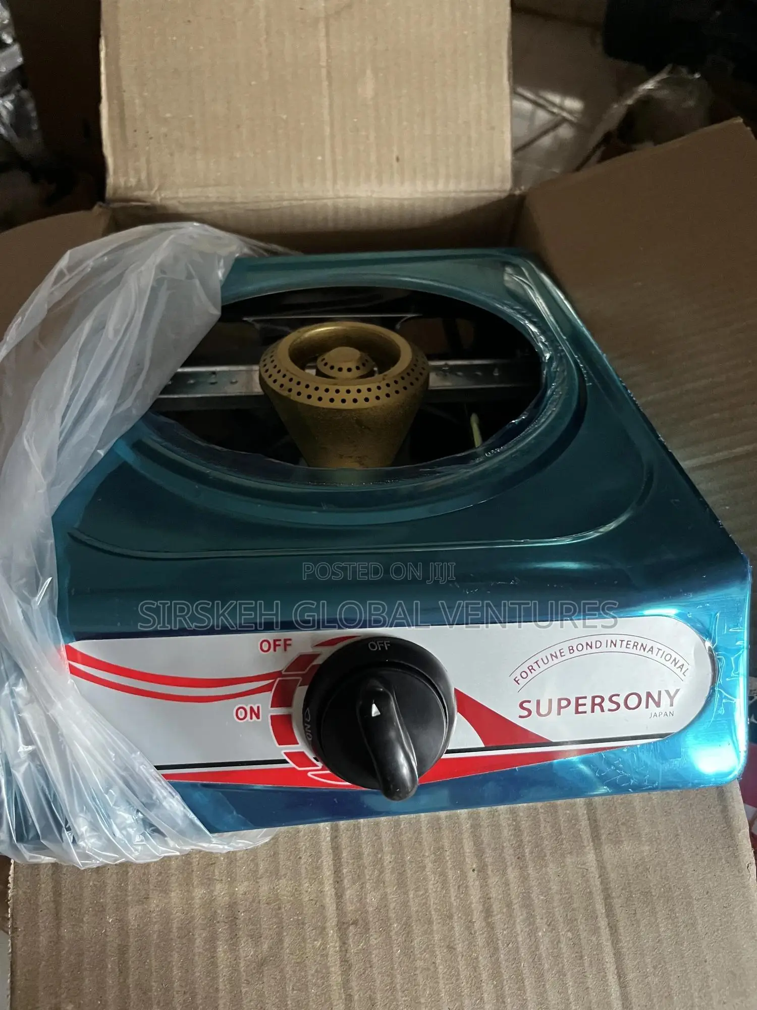 Supersony Single Face Stainless Gas Burner