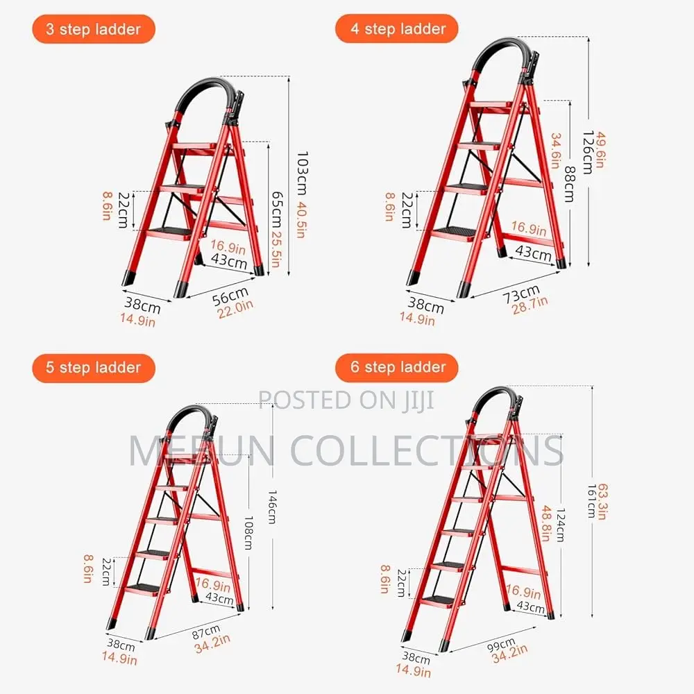 6 Step Foldable Ladder/ 4,5,6 Steps Ladder