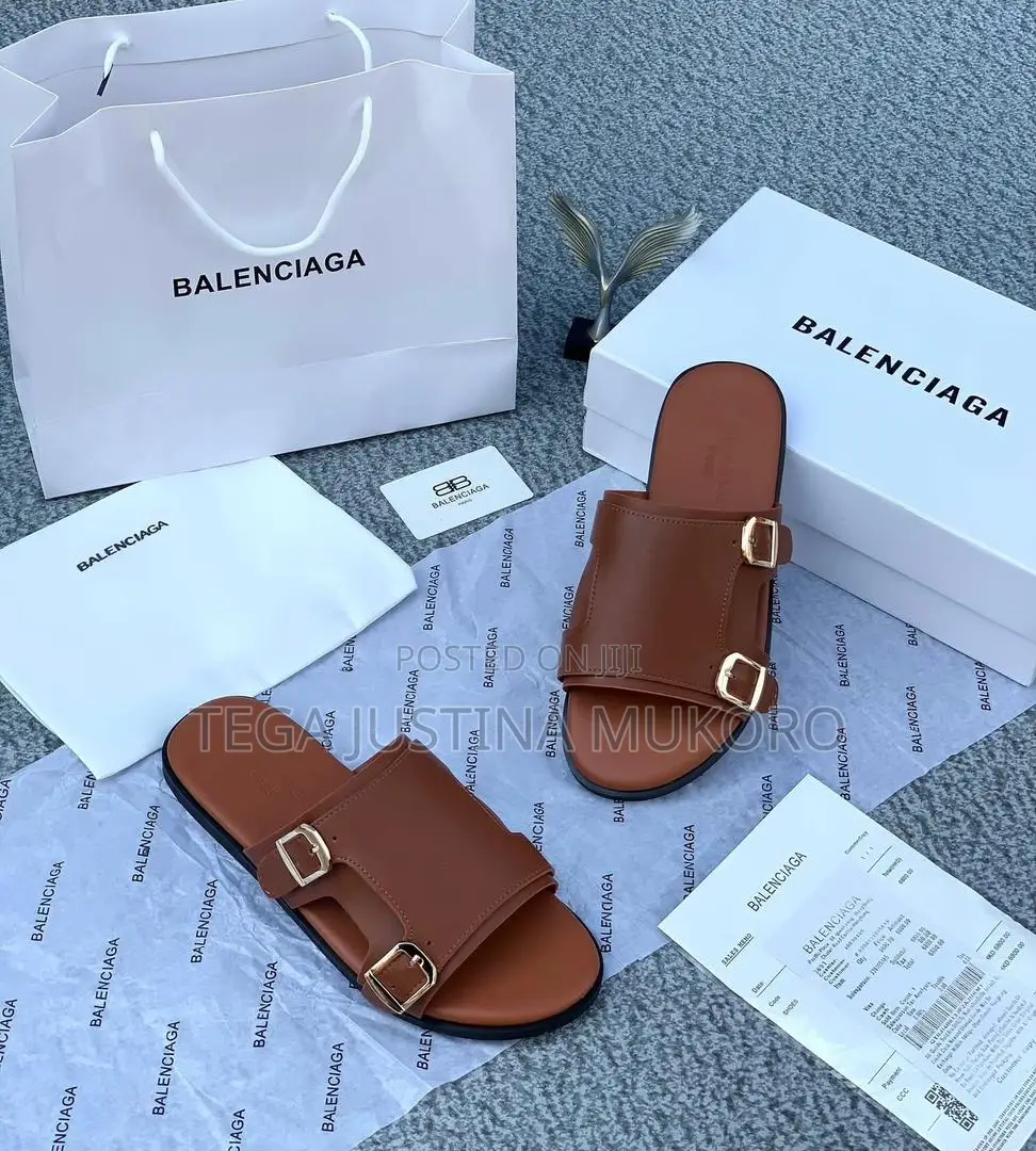 Balenciaga Men's Pam Slippers