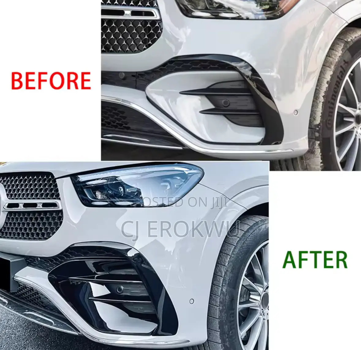 2024 and Up Gle Front Bumper Lower Diffuser Chrome