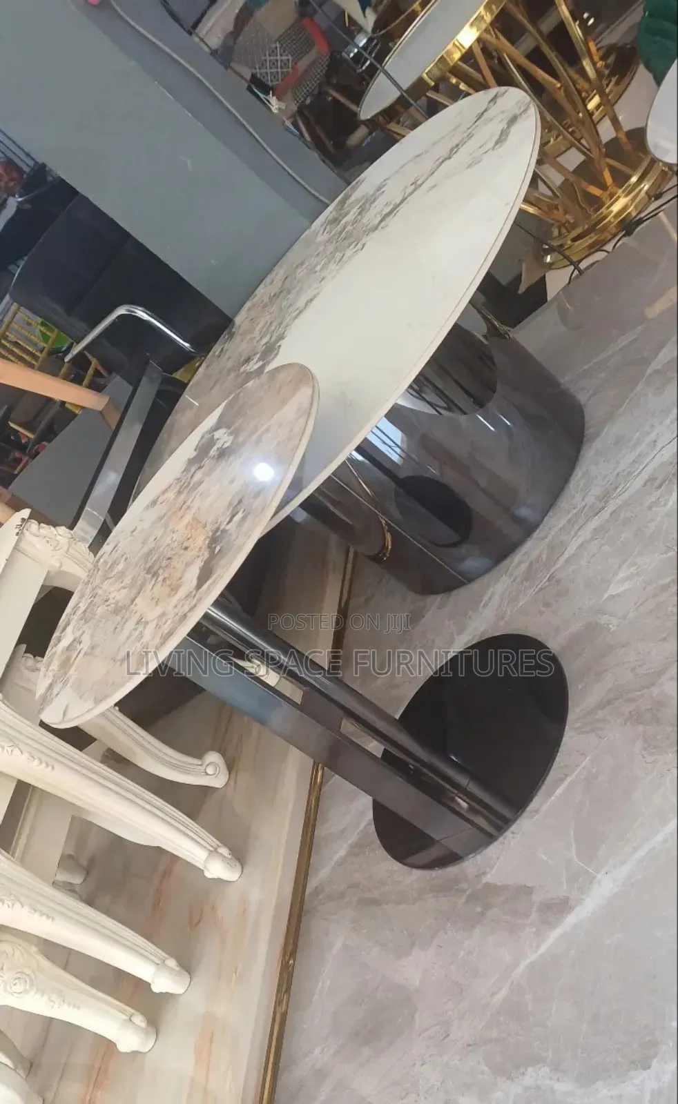 Luxury Marble Top Coffee Table Set (Centre Table)