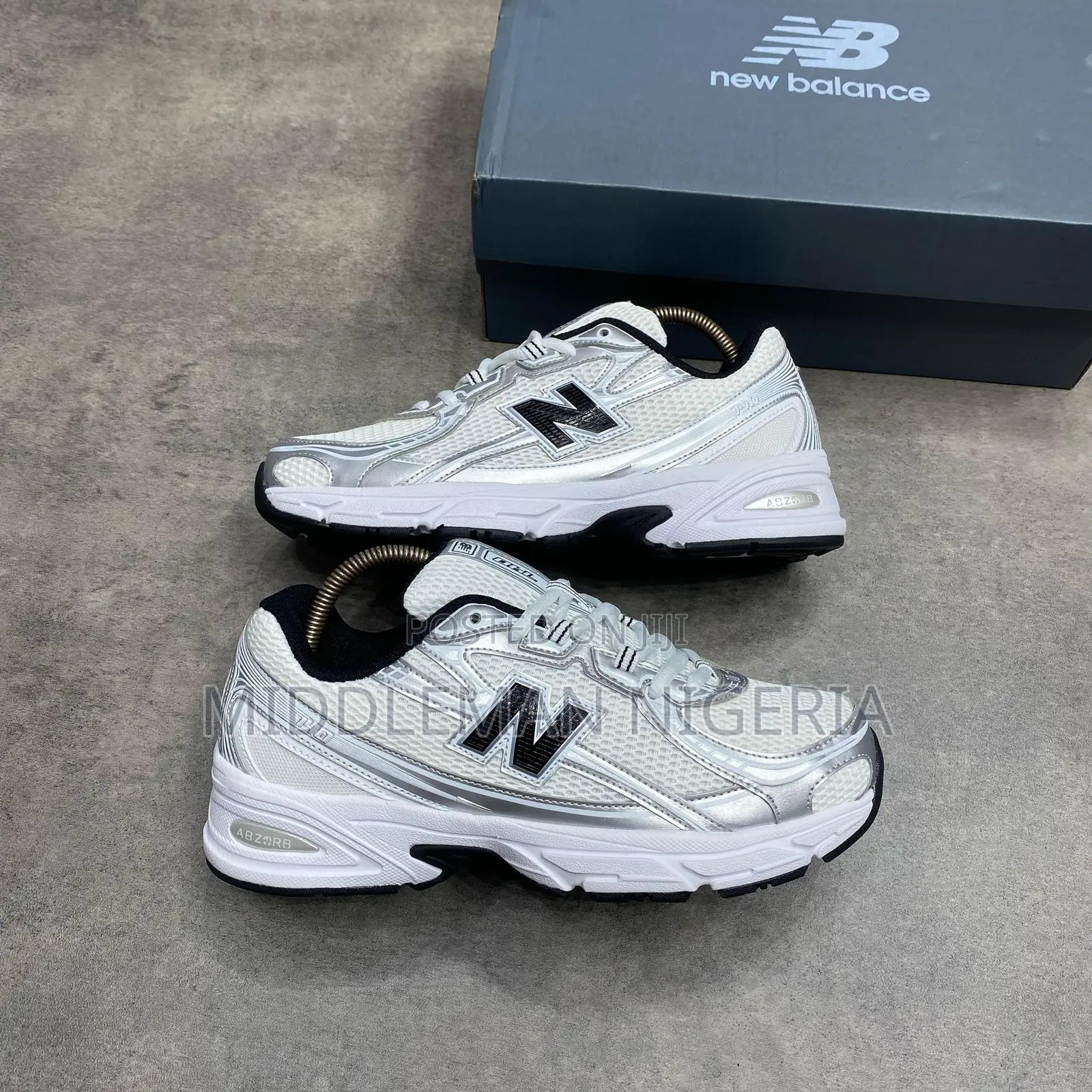 New Balance 740 White Silver Black Sneakers