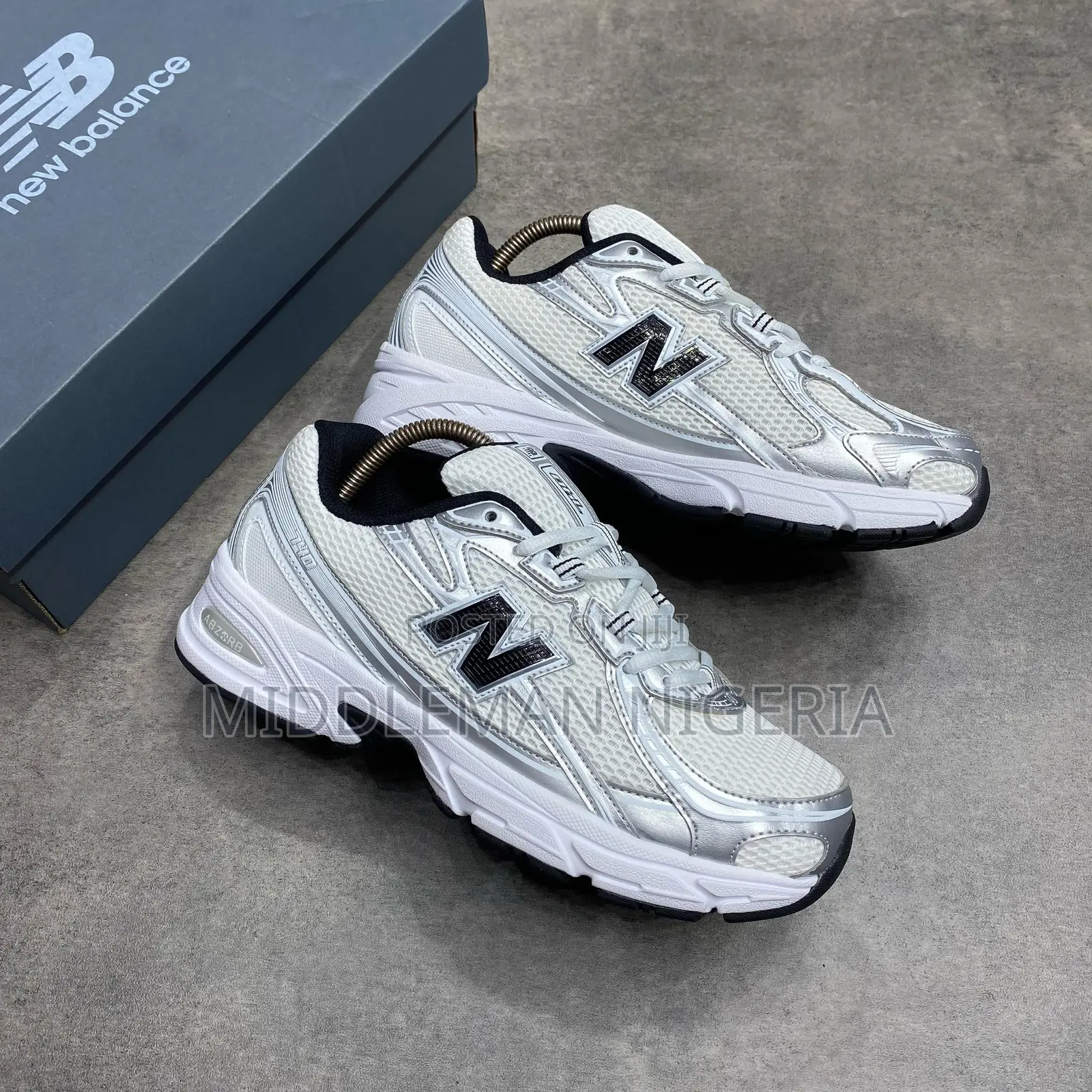 New Balance 740 White Silver Black Sneakers